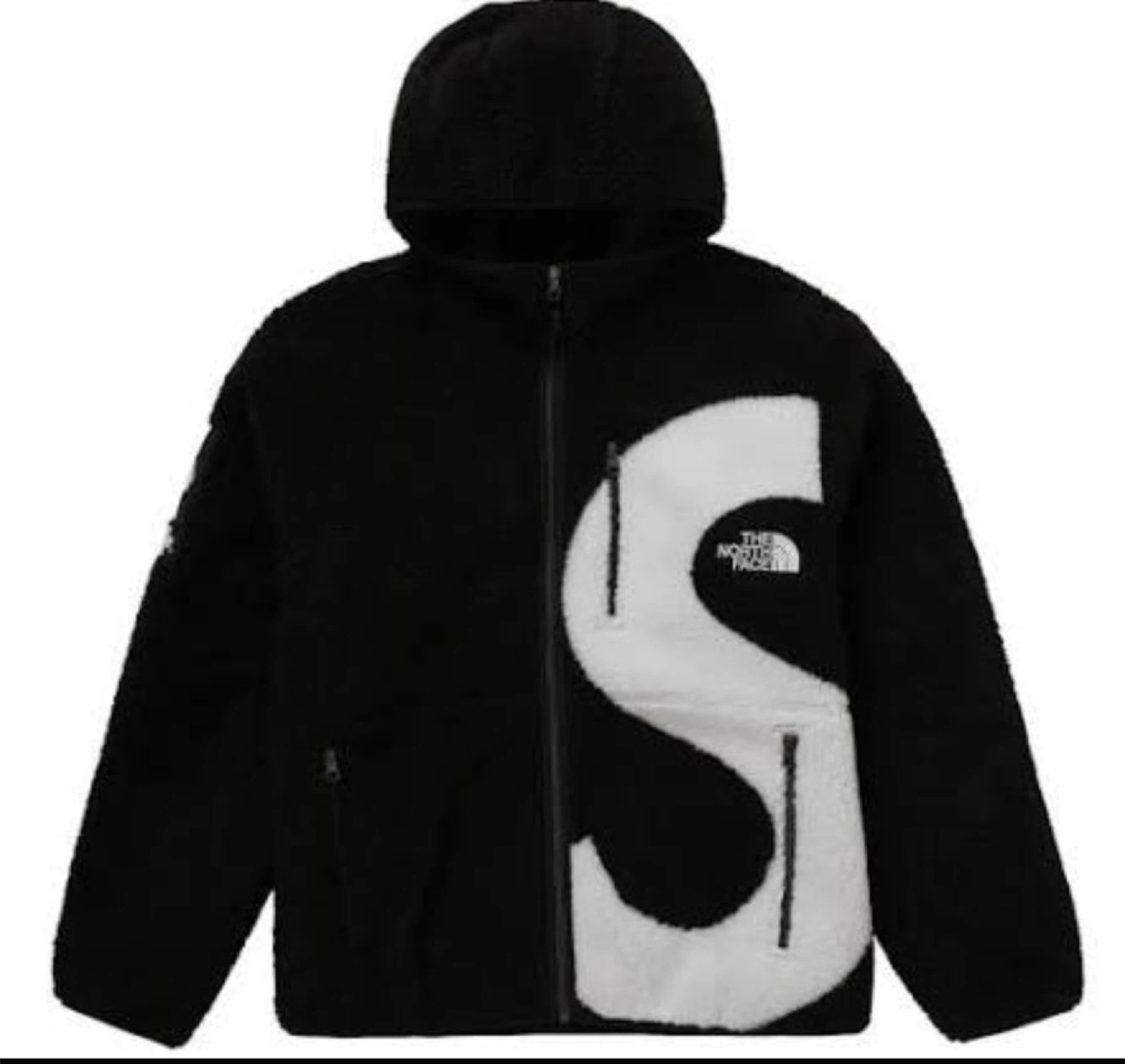 Sealed Supreme x TNF S-Logo Hooded Fleece Jacket - Black - M - photo 2