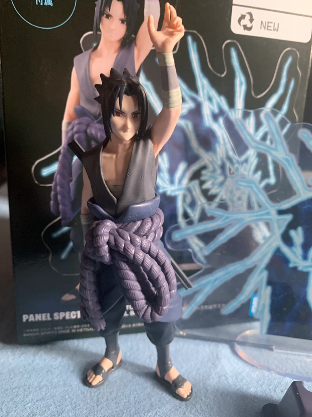 Naruto Sasuke Uchiha Figure with Display Stand - photo 2