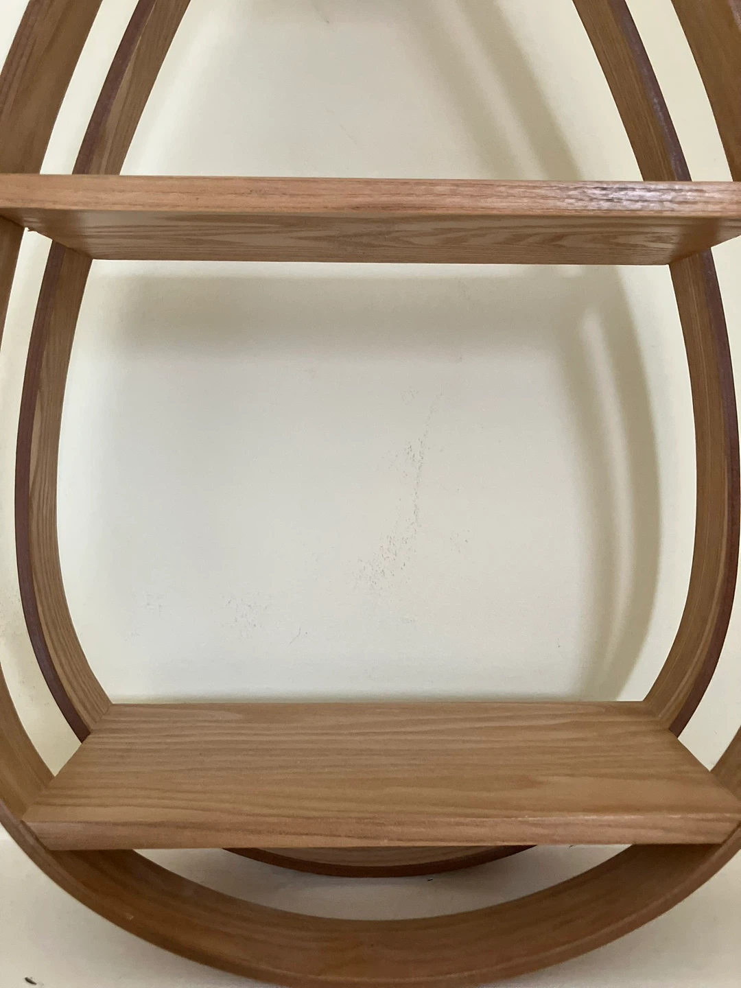 Teardrop Shaped Wooden Shelf - photo 4