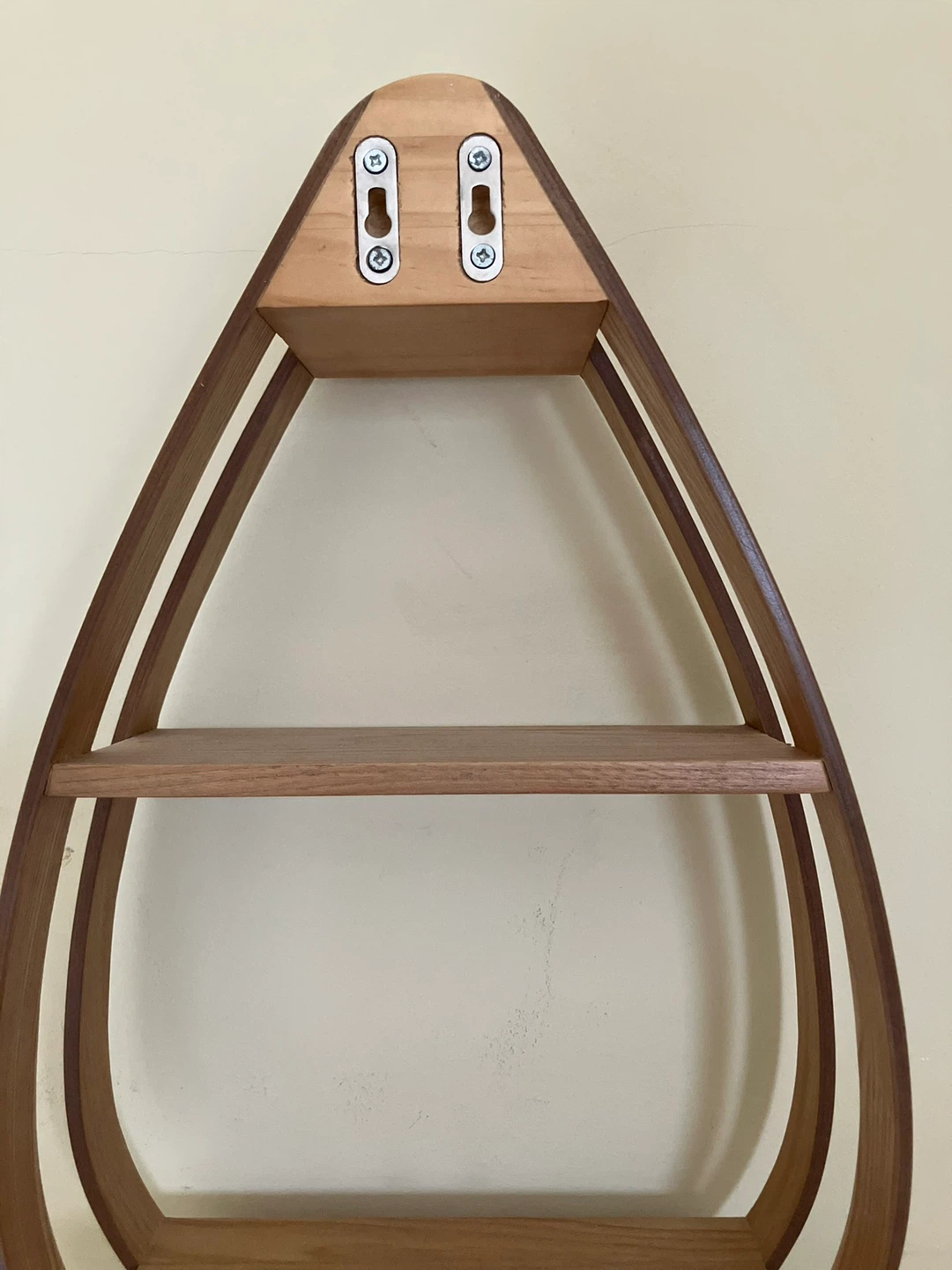 Teardrop Shaped Wooden Shelf - photo 5