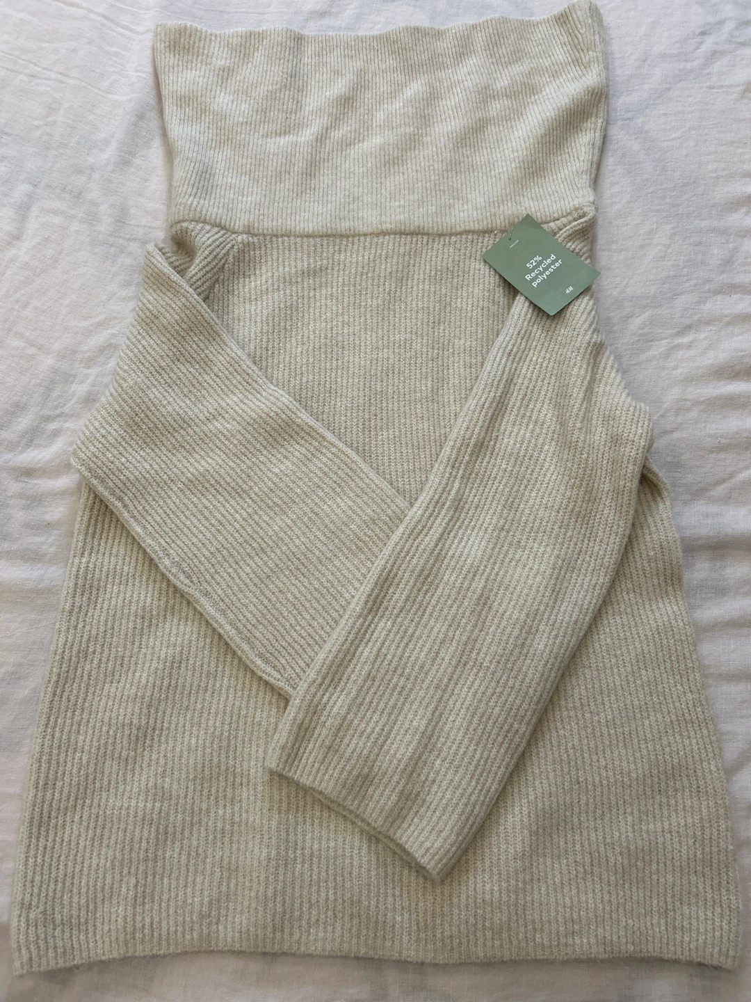 Brand New - H&M Cream Knit Sweater (Women) Size S