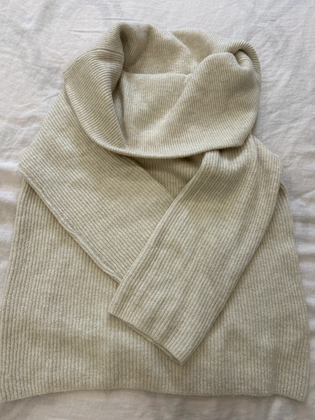 Brand New - H&M Cream Knit Sweater (Women) Size S - photo 2