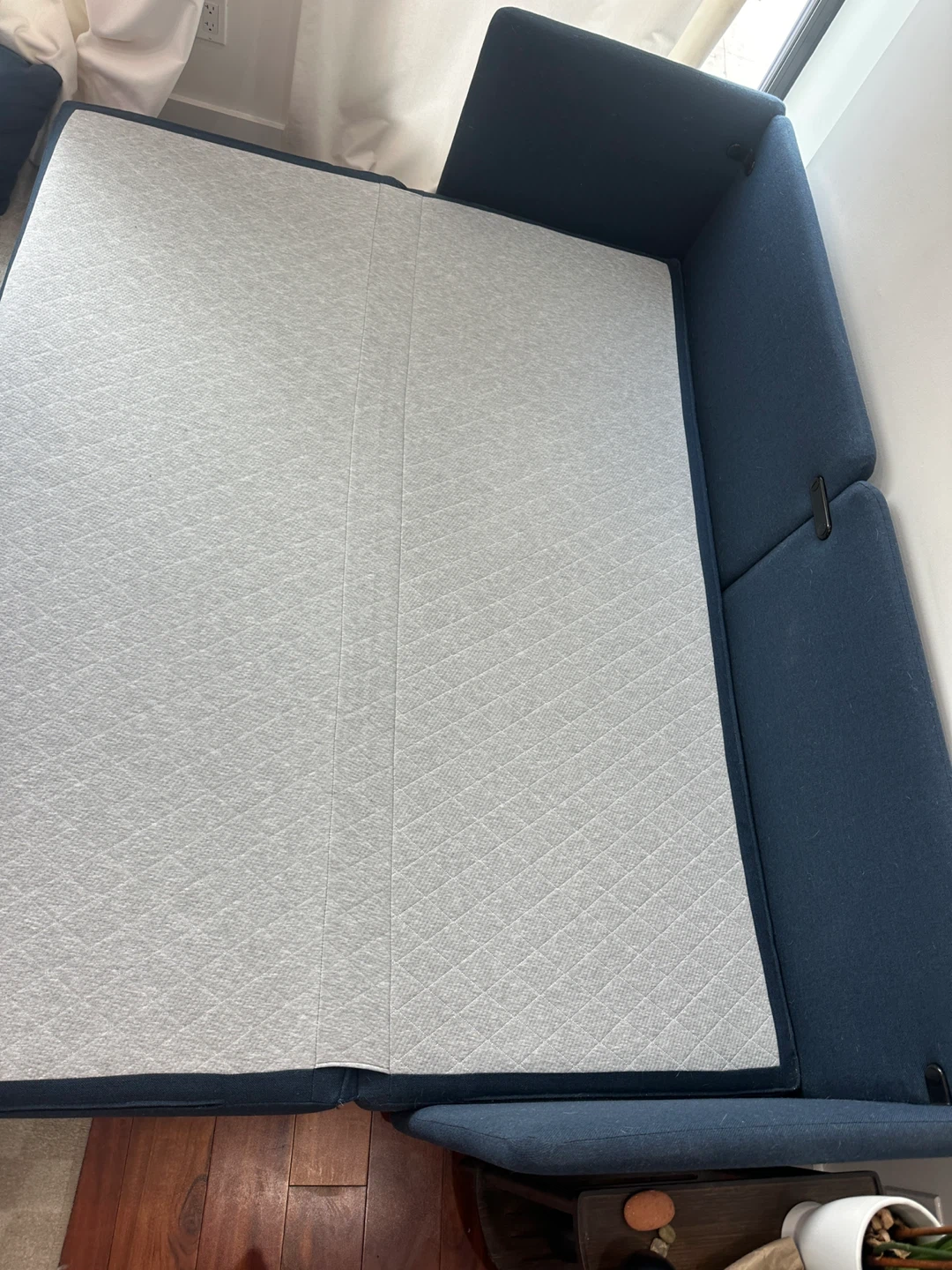 Burrow Blue Sleeper Sofa - photo 4