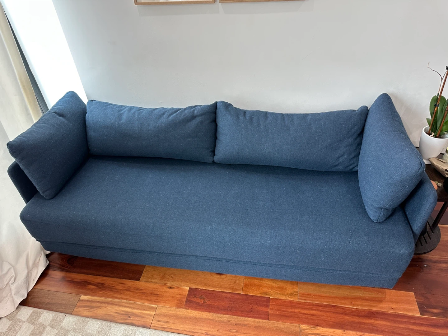 Burrow Blue Sleeper Sofa - photo 2