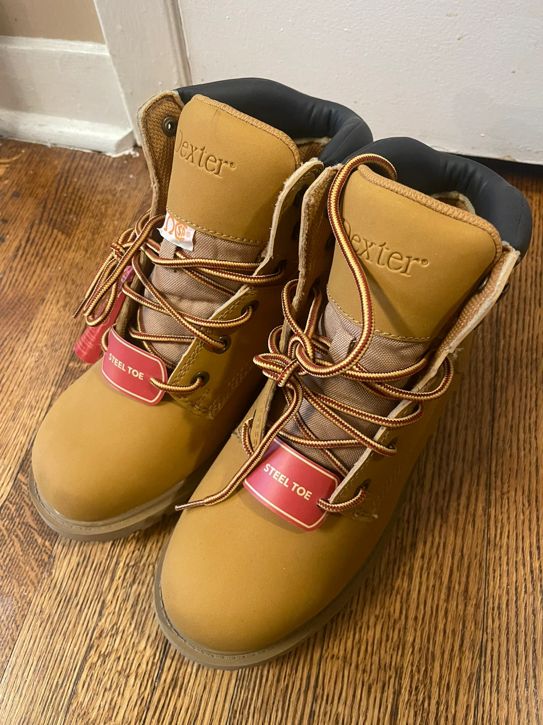 Steel toe Dexter boots 8W