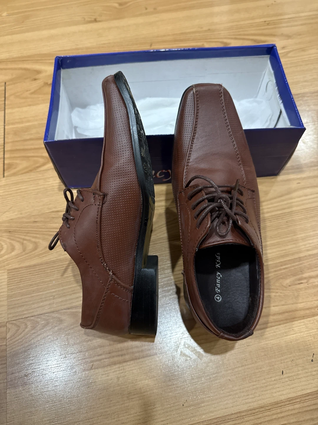Fancy Kids Brown Dress Shoes - photo 2