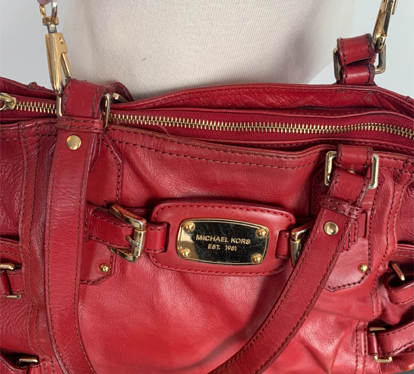 Michael Kors Red Leather Shoulder Bag - photo 3