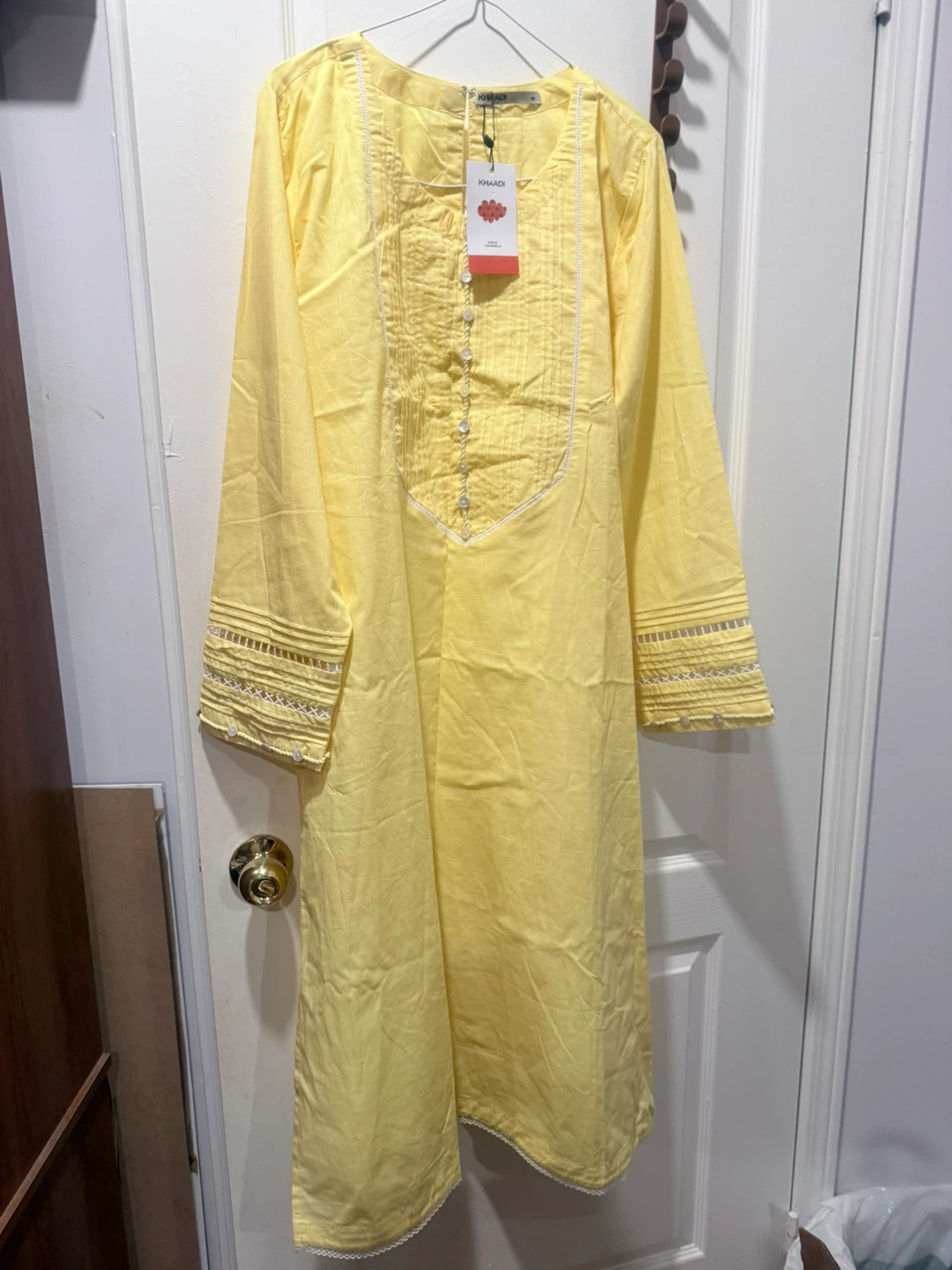 Khaadi Mustard Yellow Blouse - Size Small