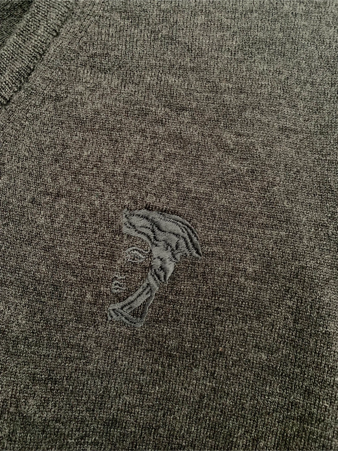 Versace Collection V-Neck Sweater - Grey - Size S - photo 3
