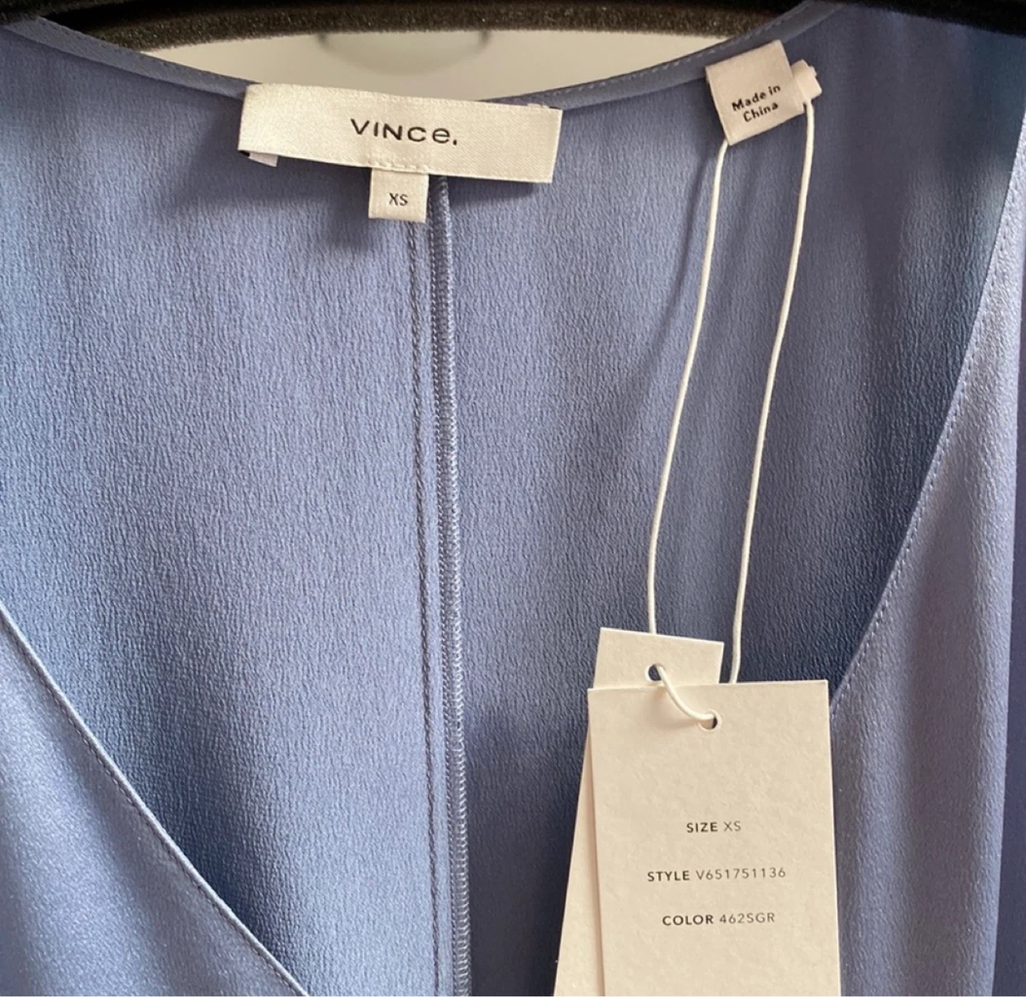 Vince Double V-Neck Asymmetric Seamed Slip Dress - photo 5