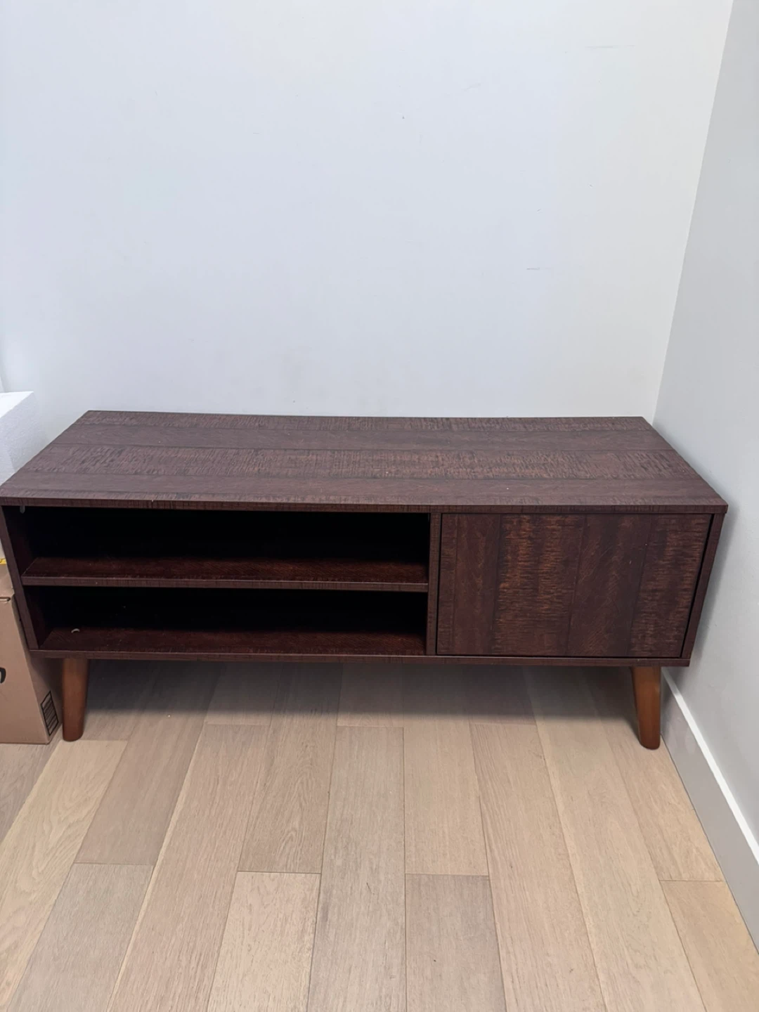 TV Stand with Cabinet and Shelves