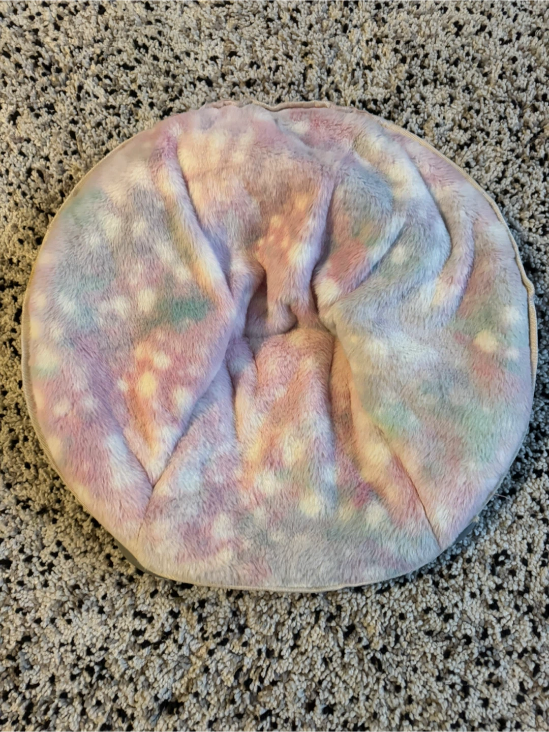 Plush Moon Chair - Pink & Multi-Colour Swirl - photo 4