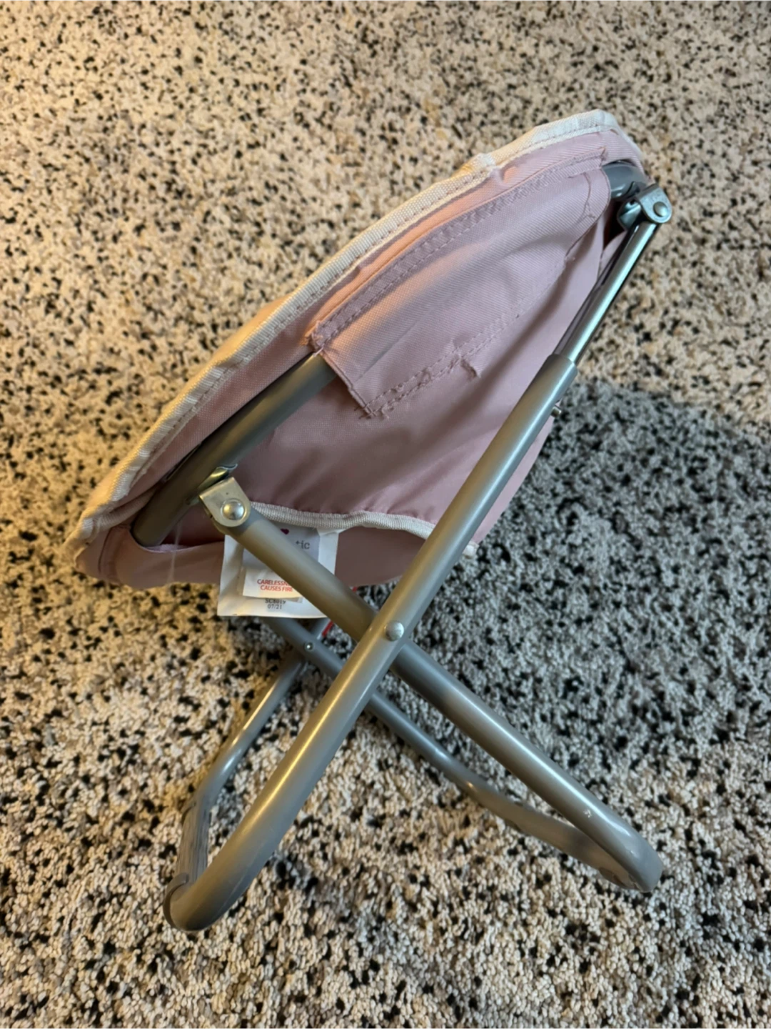 Plush Moon Chair - Pink & Multi-Colour Swirl - photo 2