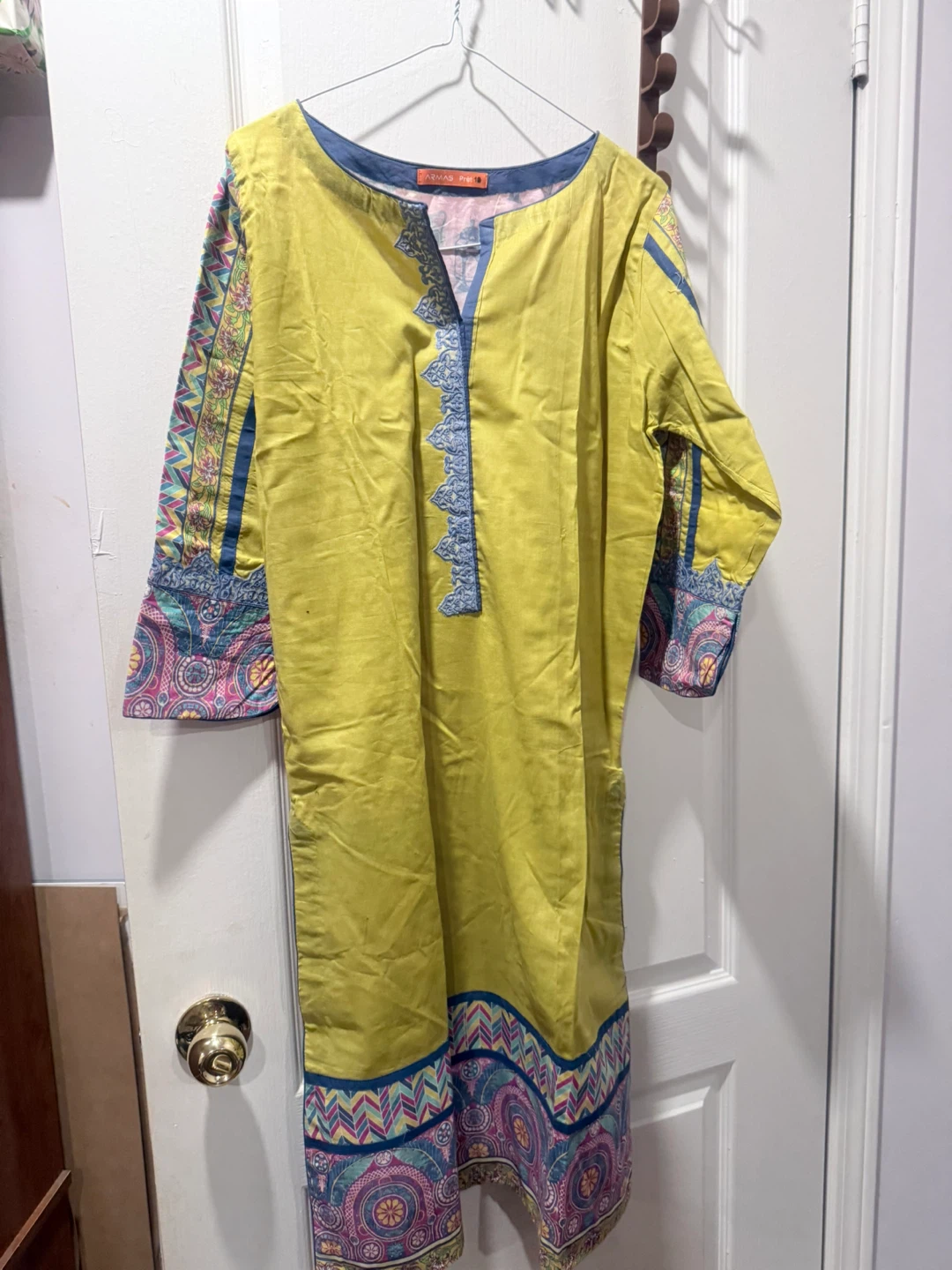 Khaadi Mustard Yellow Blouse - Size Small - photo 3