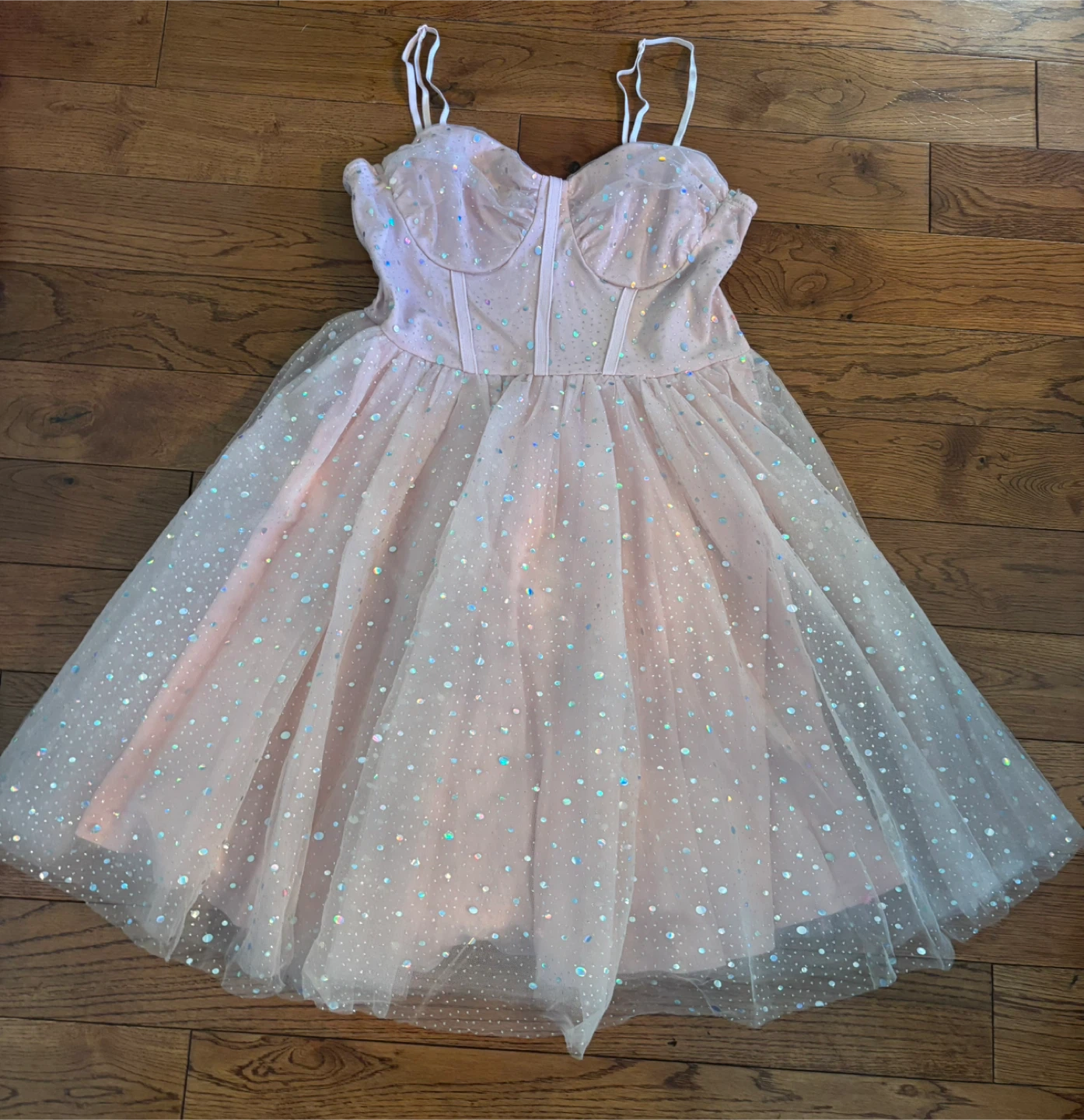 Pink Sparkle Tulle Dress - photo 2