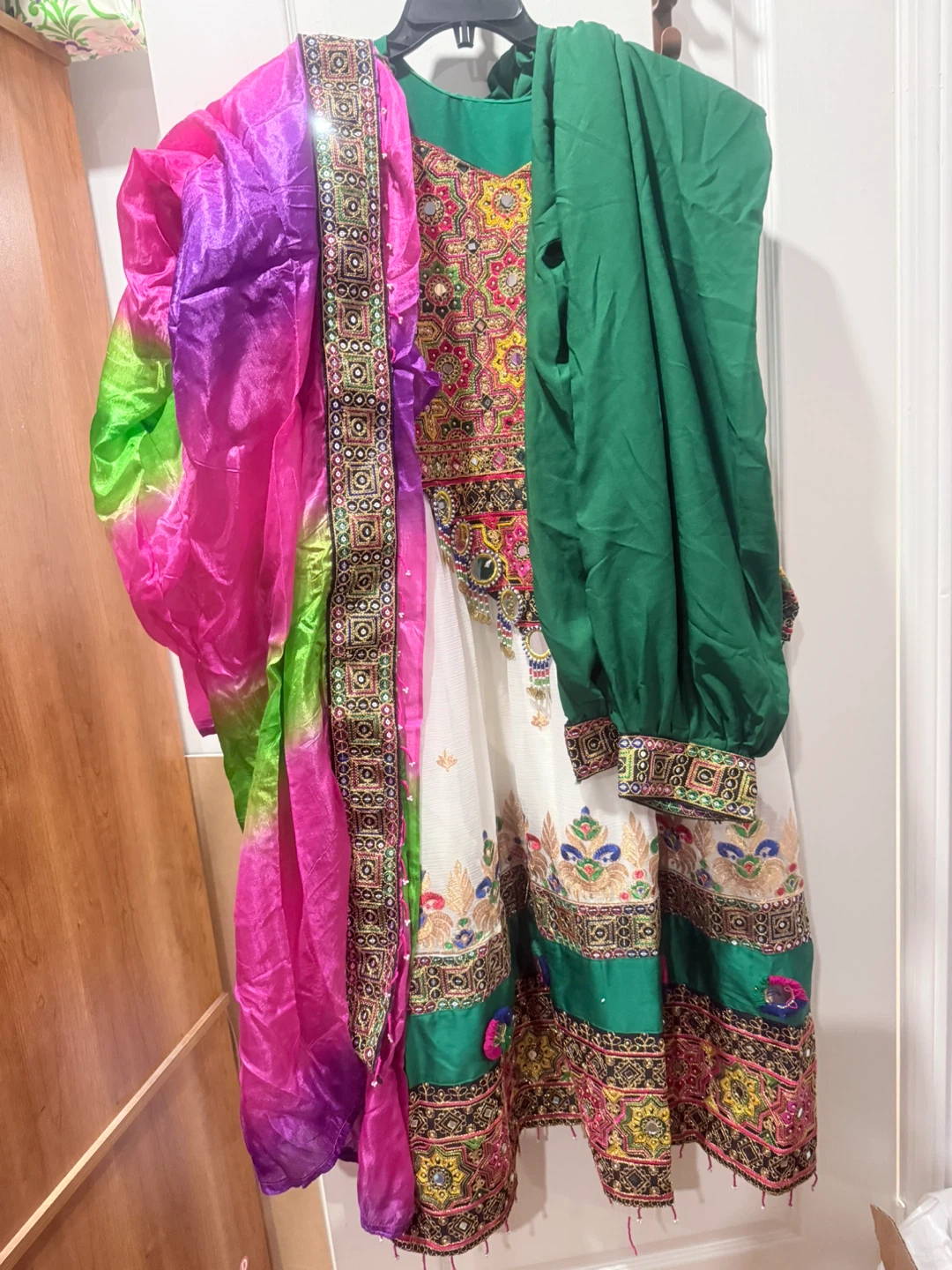 Embroidered Kurti with Dupatta Set