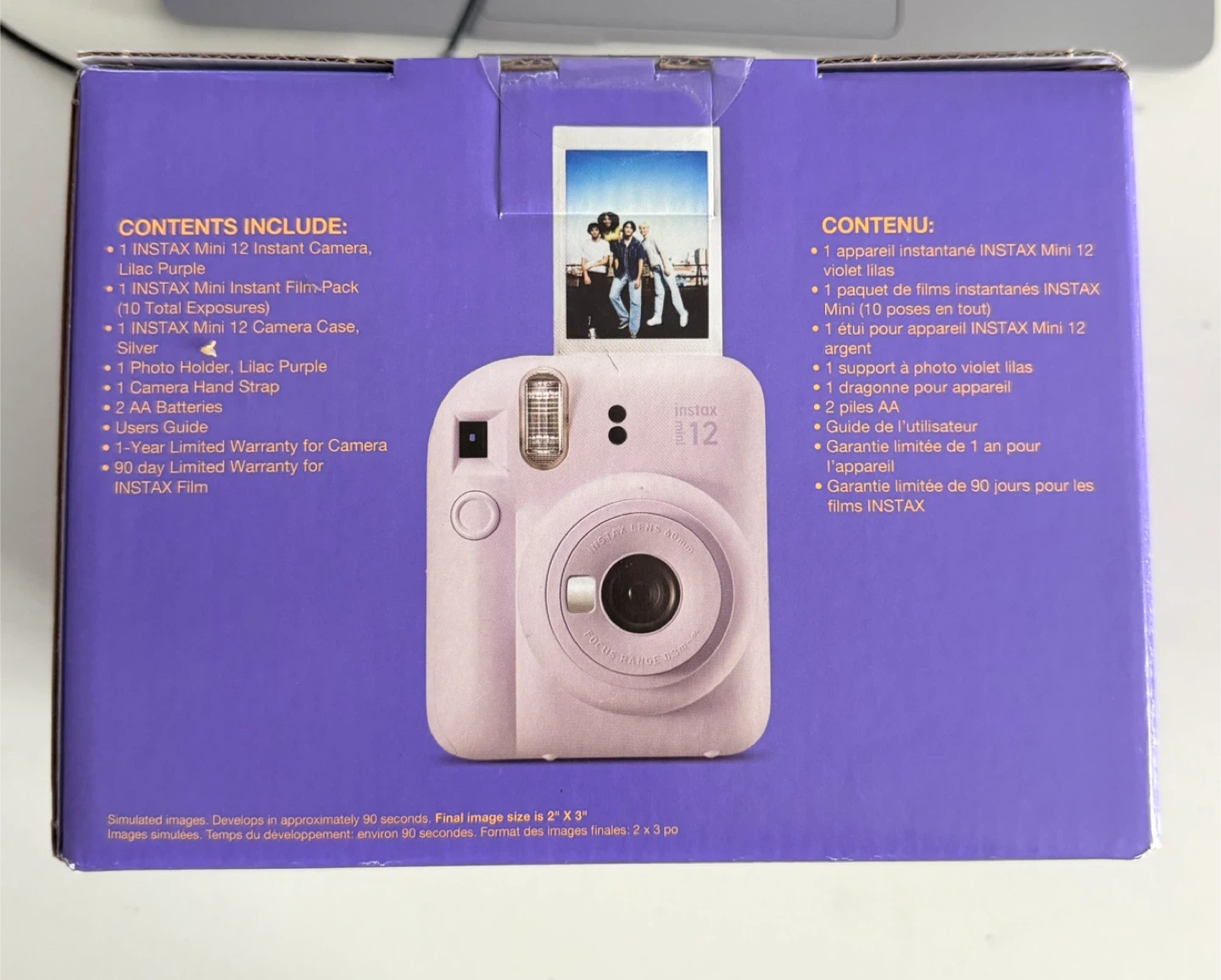 Fujifilm Instax Mini 12 Lilac Purple Instant Camera Gift Set - photo 2