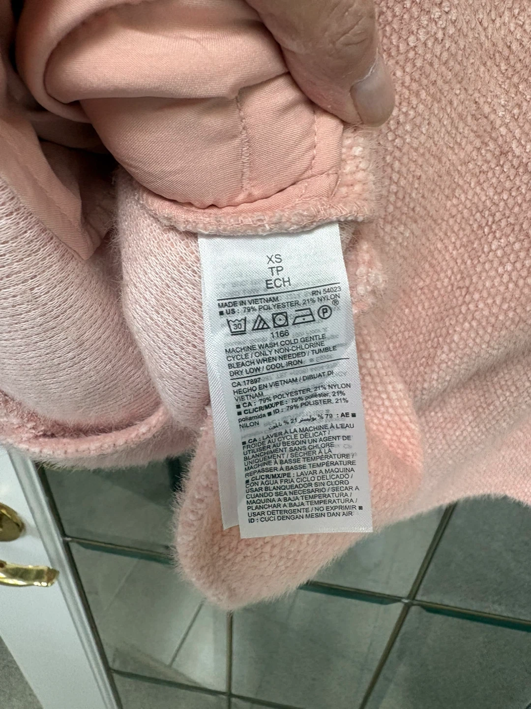 Old Navy Pink Textured Button-Up Jacket XS - photo 5