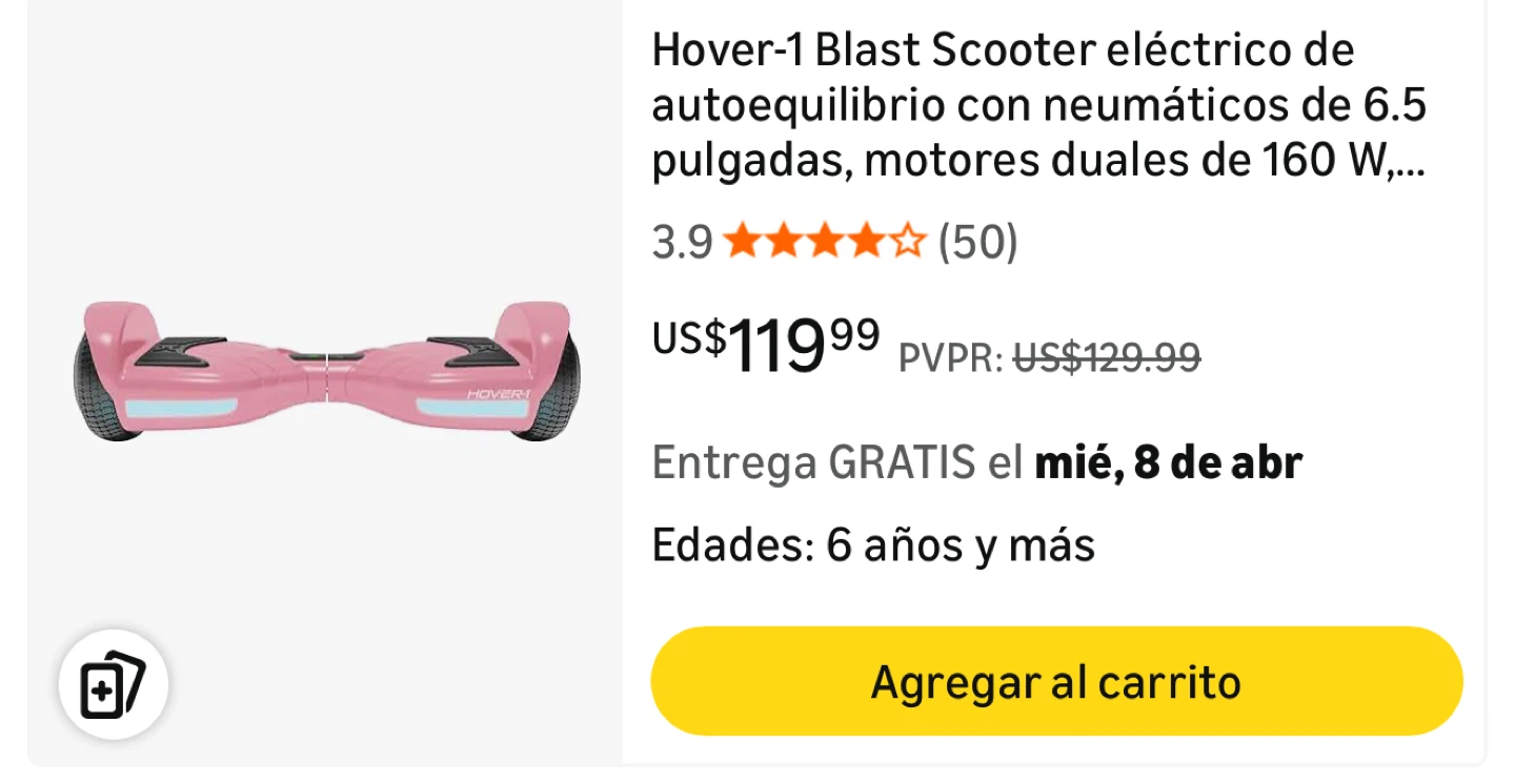Hover-1 Blast Pink Hoverboard - photo 3
