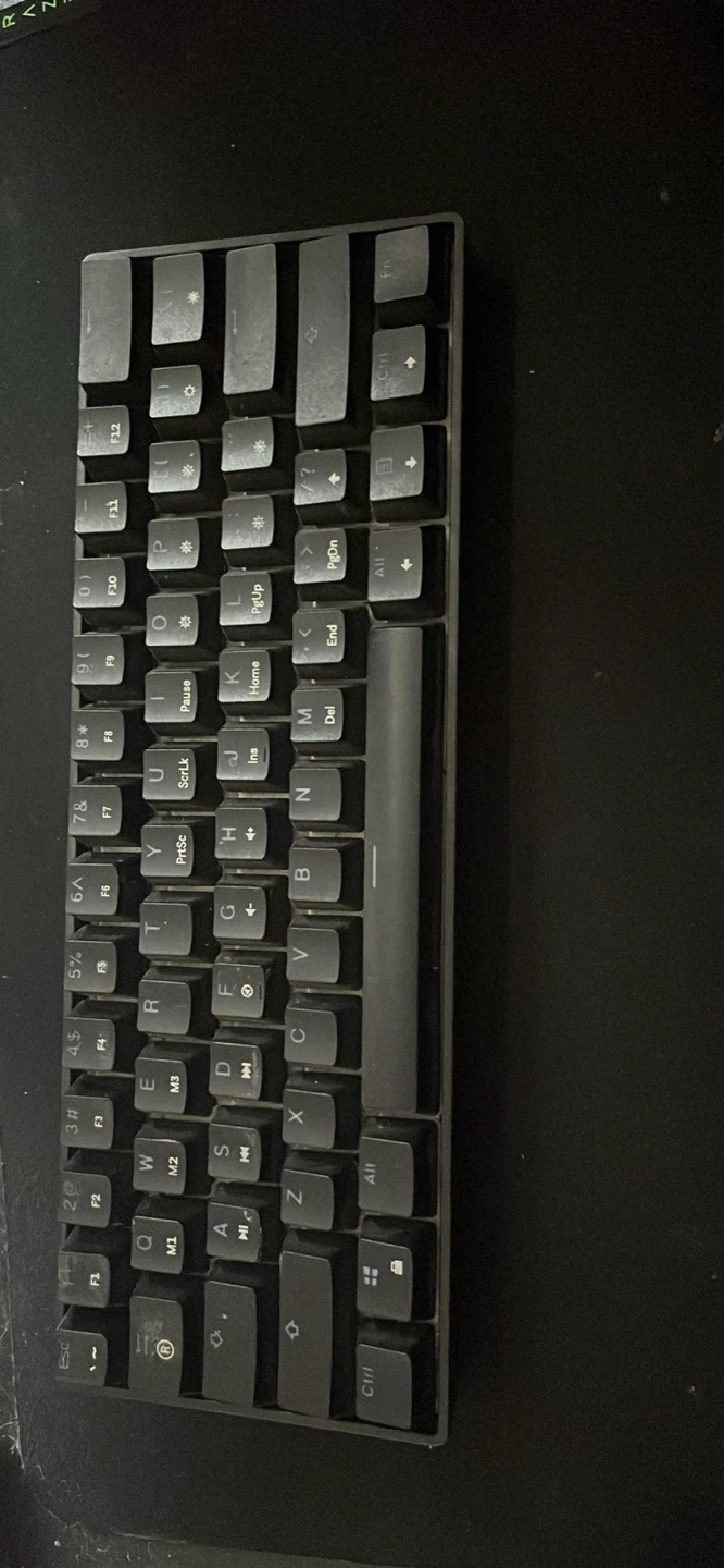 HK Gaming GK61 Mechanical Keyboard- Yellow Optical Switches