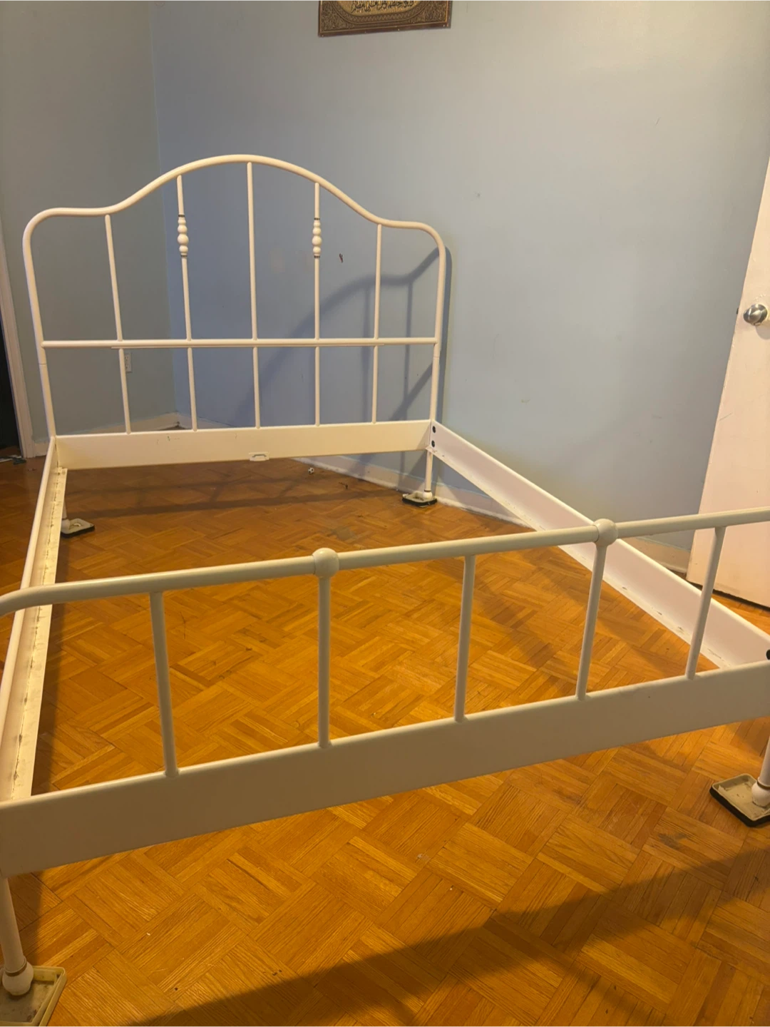 White Metal Bed Frame