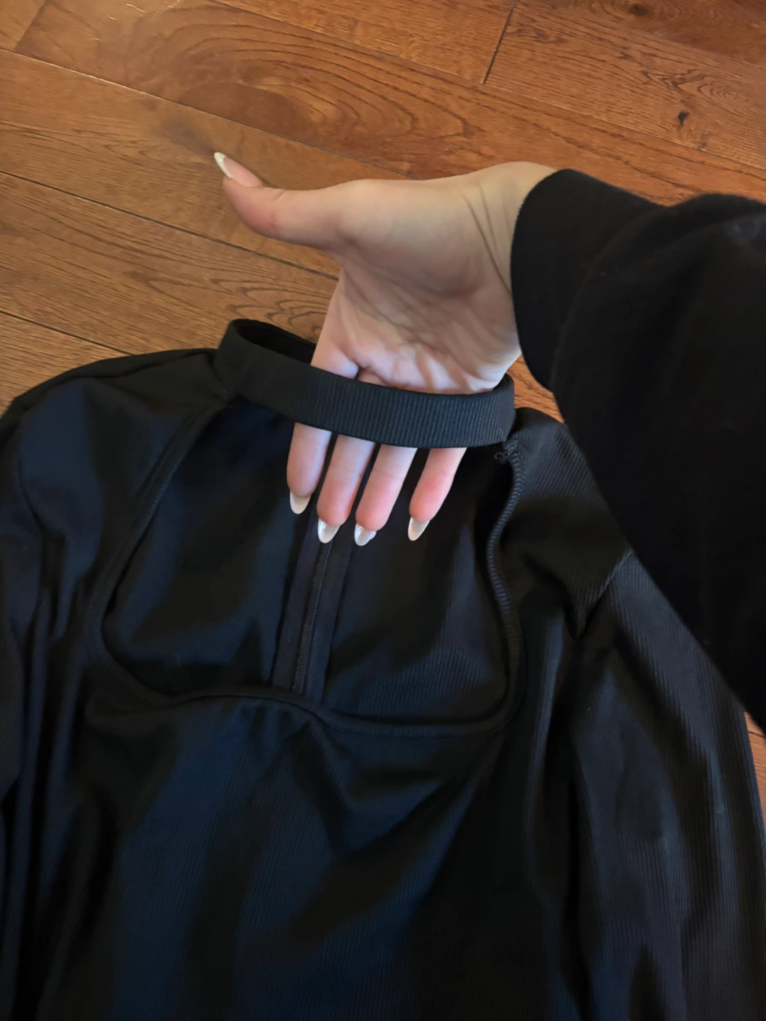 Black Long Sleeve Cutout Dress - photo 3