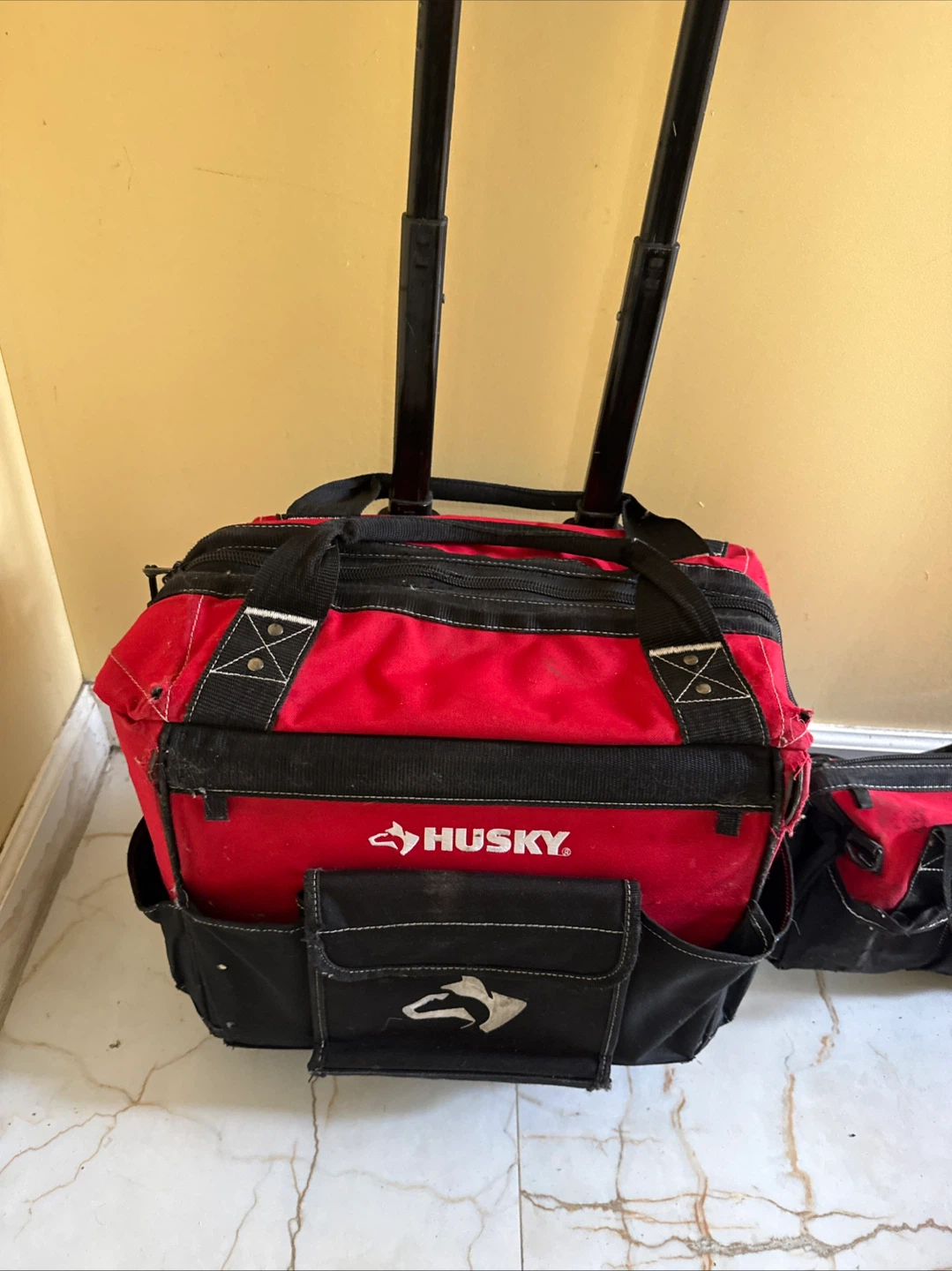 Husky Rolling Tool Bag and Small Tool Bag Set