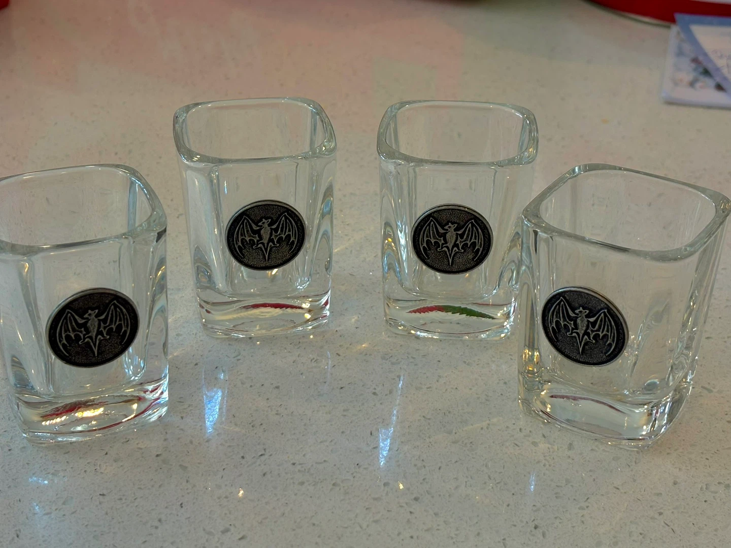Set of 4 Vintage Bacardi Shot Glasses - photo 2