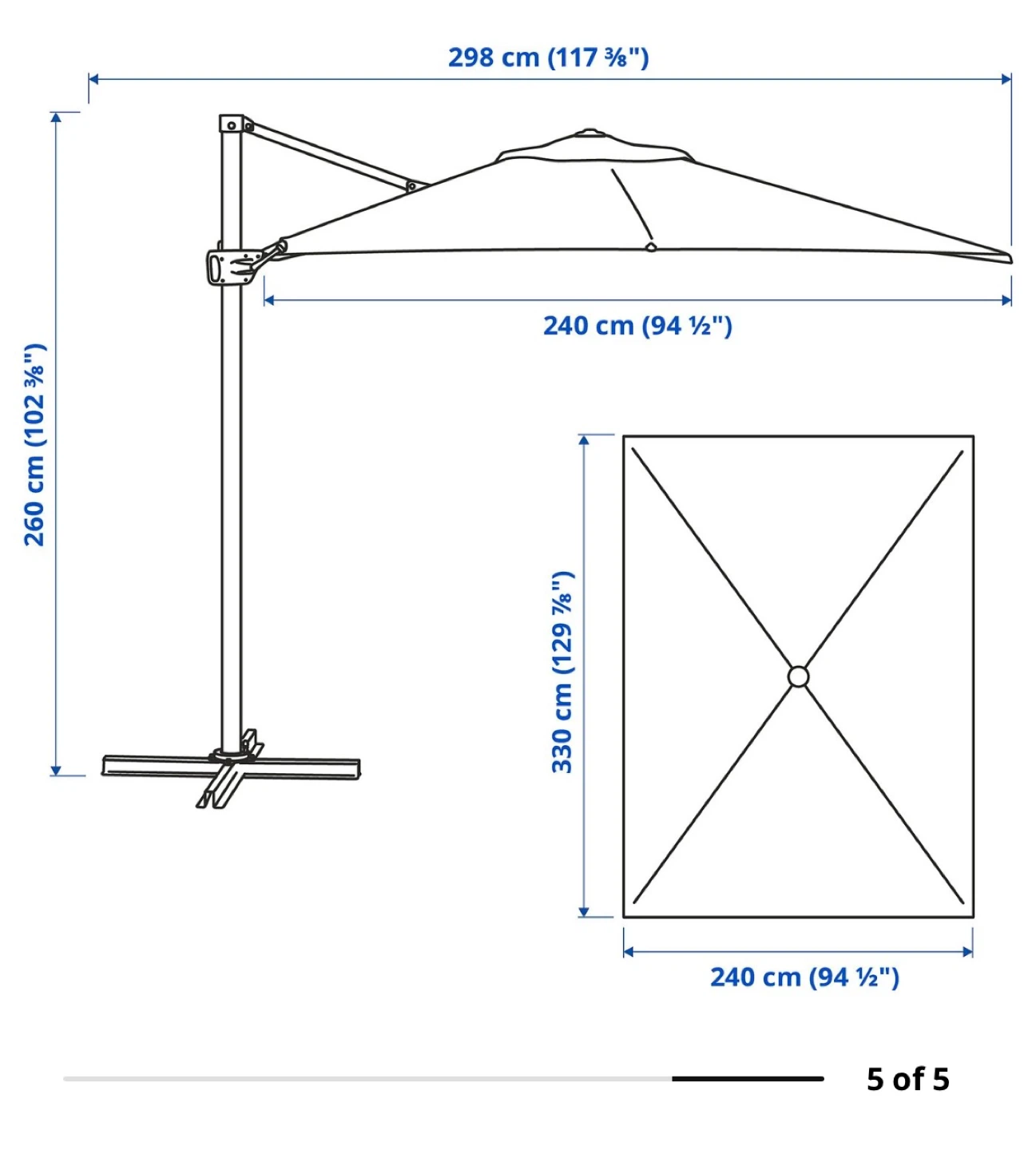 Cantilever Patio Umbrella - photo 2