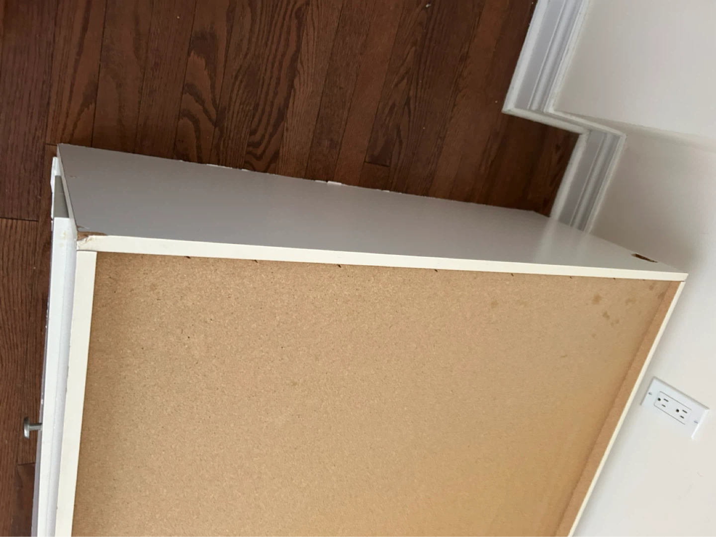 🥕Double bed White Headboard with Storage Shelves and Cabinet