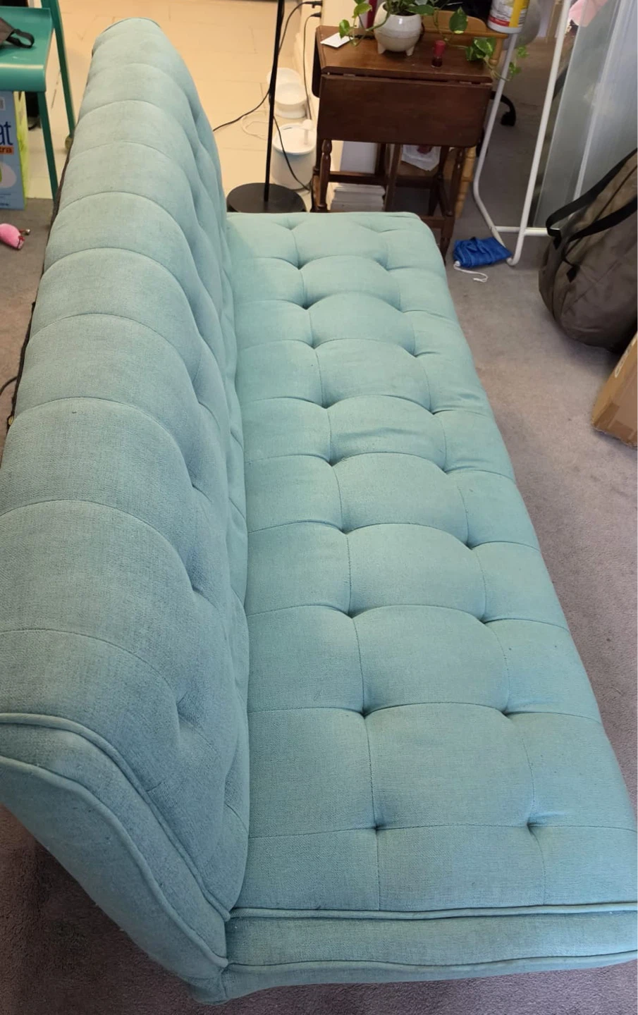 Tufted Sofa Bed - Teal - photo 5