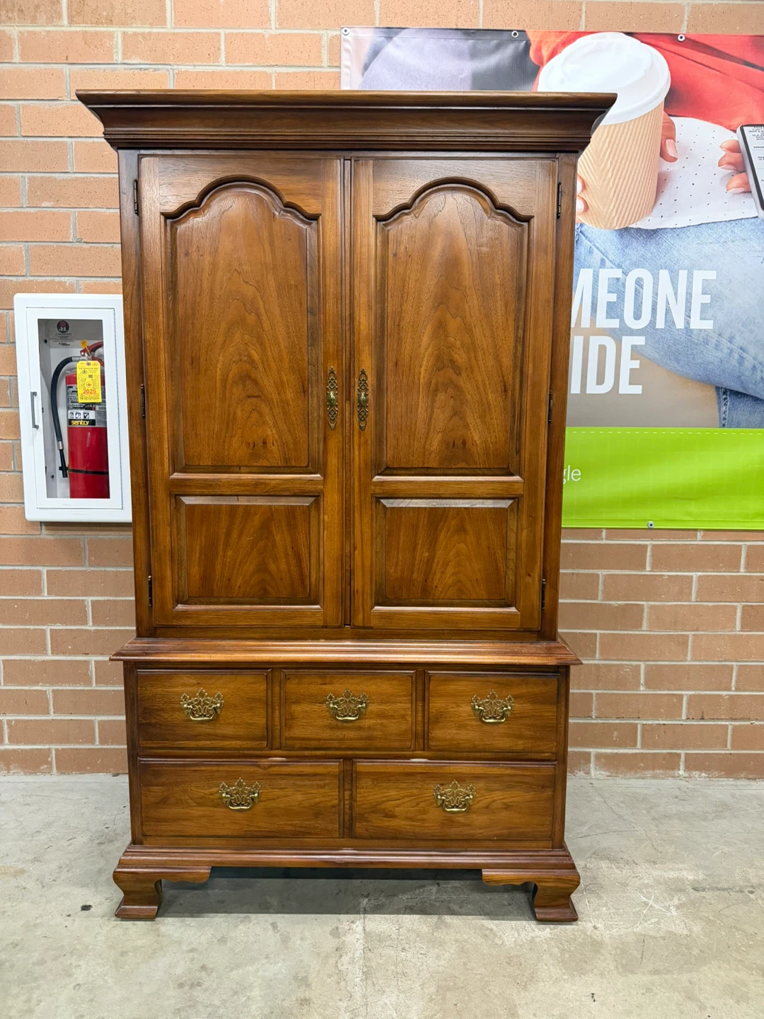 Thomasville Wooden Armoire with Drawers - photo 2