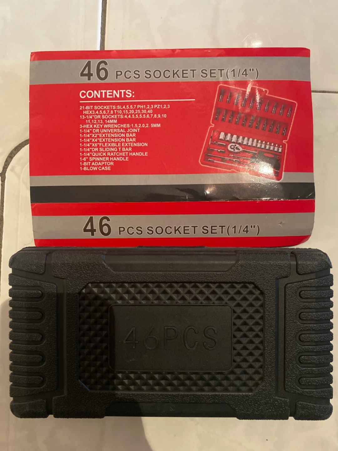 46 Piece Socket Set (1/4") with Case 🥕