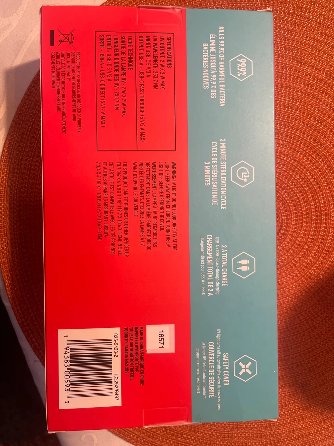 Blue hive uv light phone sterilizer box - photo 2