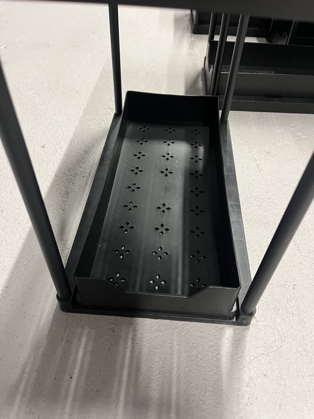 Black Metal Storage Shelves – Set of 8