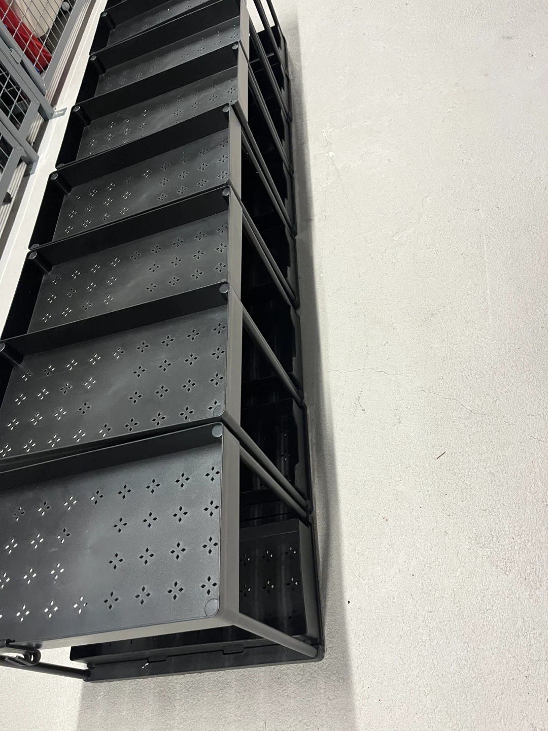 Black Metal Storage Shelves – Set of 8 - photo 5