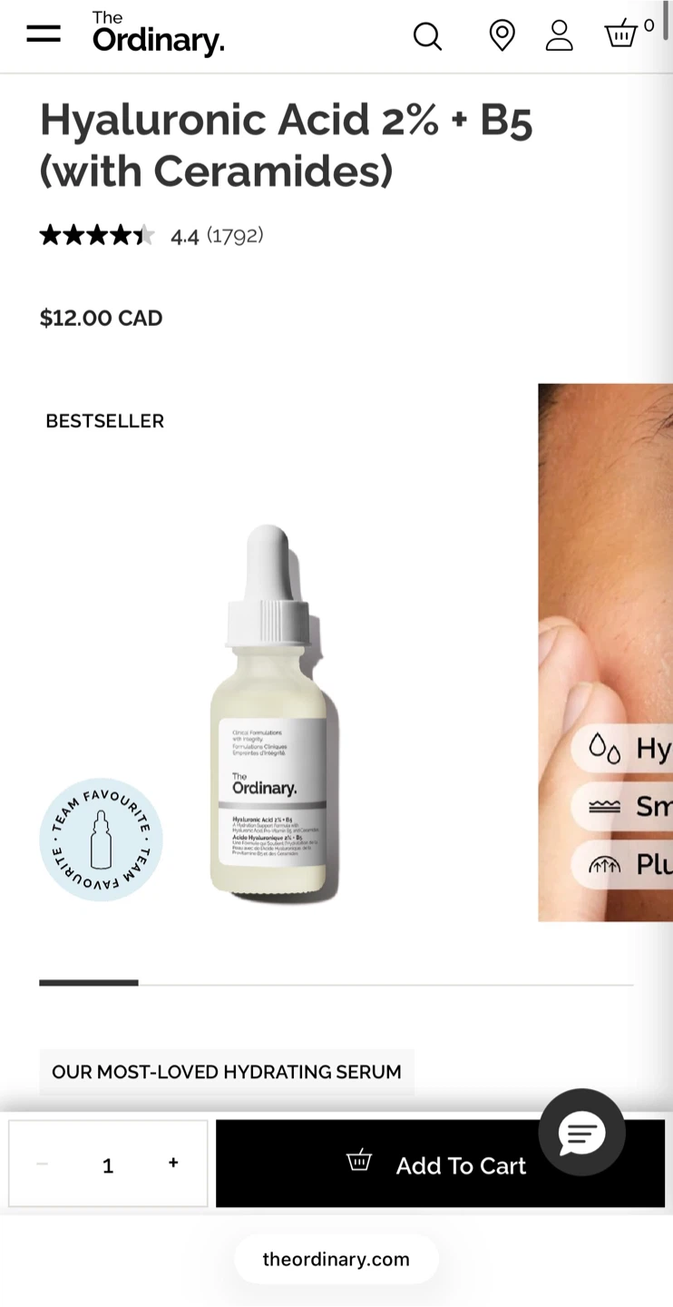 The Ordinary Hyaluronic Acid 2% + B5 Serum & Milky Toner - photo 5