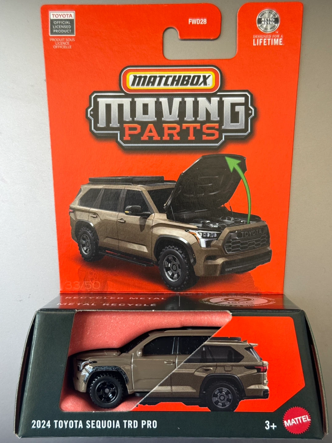 Matchbox Moving Parts 2024 Toyota Sequoia TRD Pro Die-Cast Car