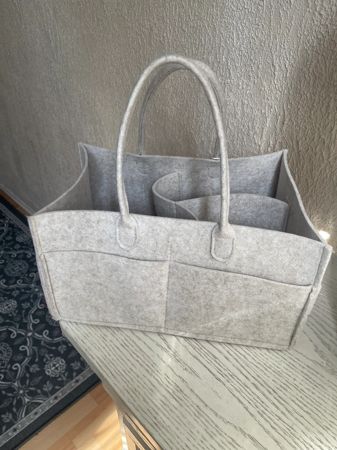 Felt Baby Diaper Caddy Organizer Bag - photo 2