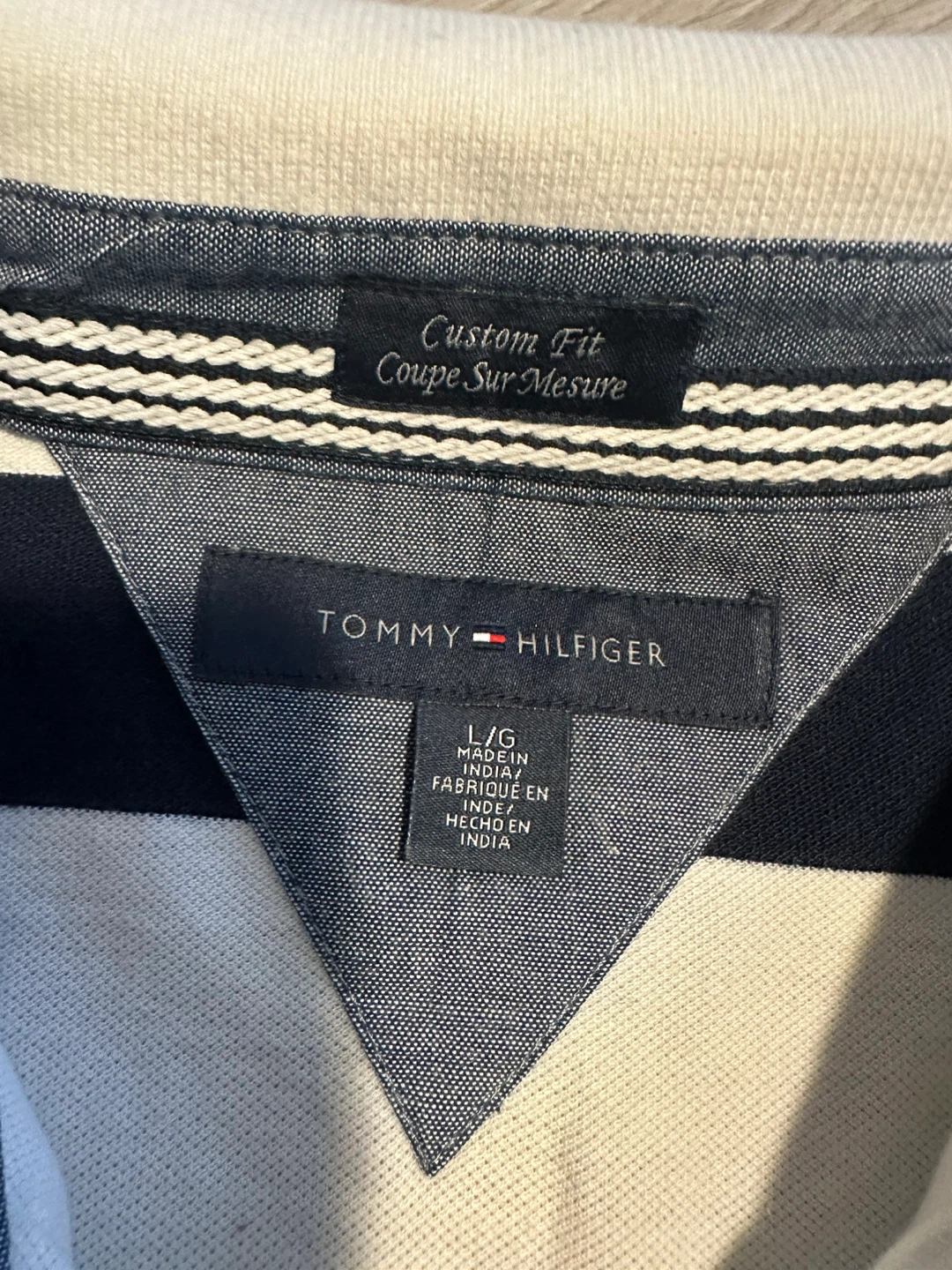 Tommy Hilfiger Custom Fit Striped Polo Shirt L/G - photo 3