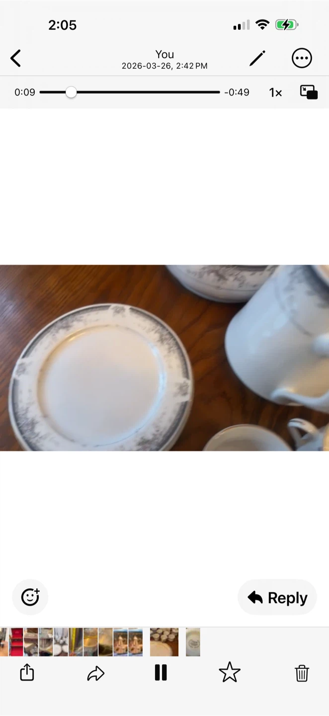 White Porcelain Dinnerware Set with Floral Pattern - photo 4