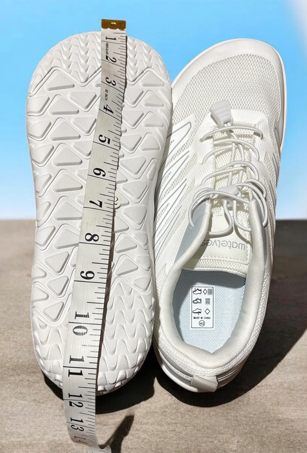 Watervees White Mesh Water Shoes - Size 42 - photo 3