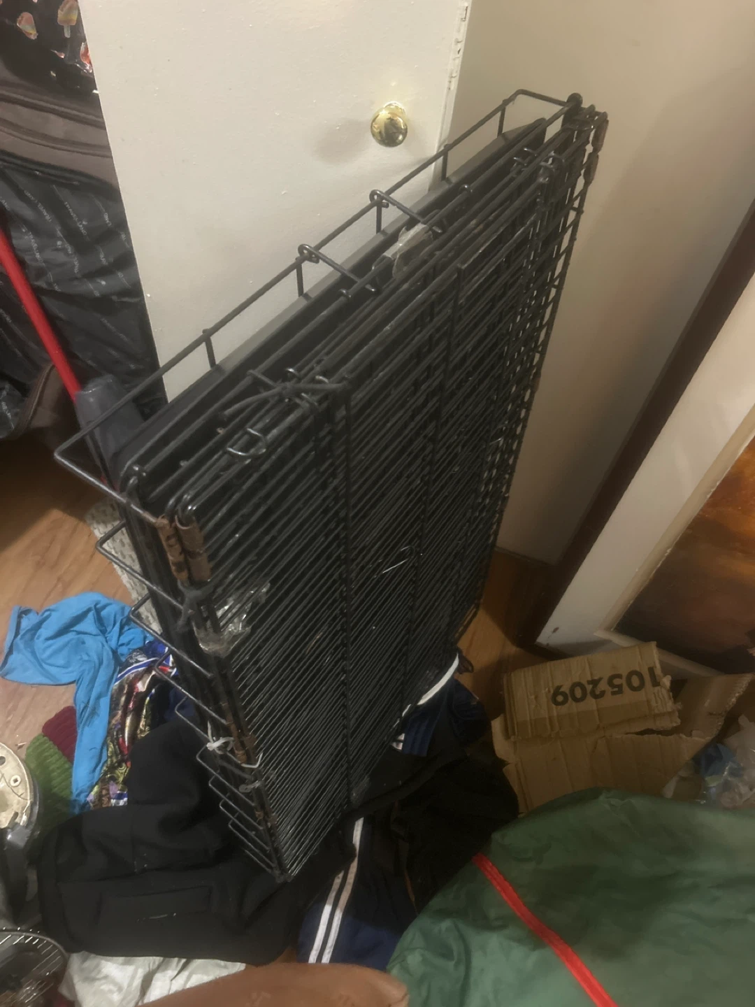 Black Metal Pet Crate