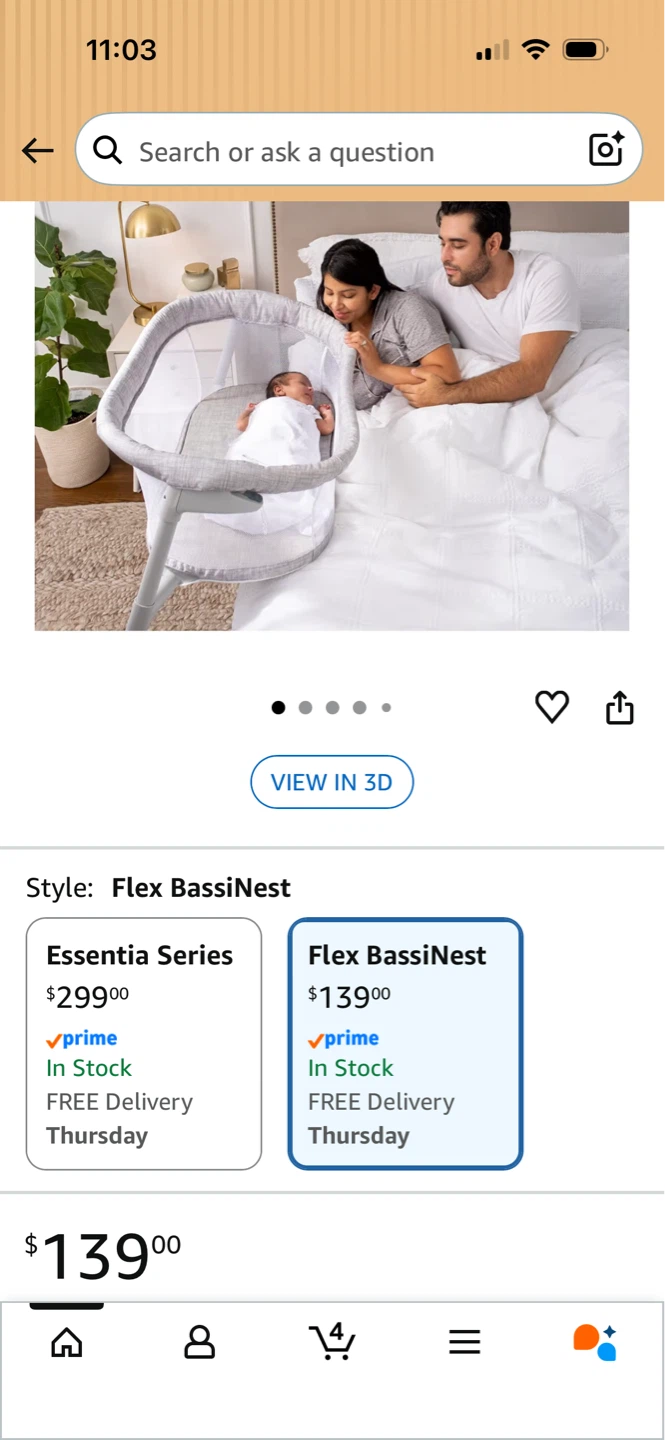 HALO Bassinet, BassiNest Flex, Portable Co Sleeping Crib - photo 4