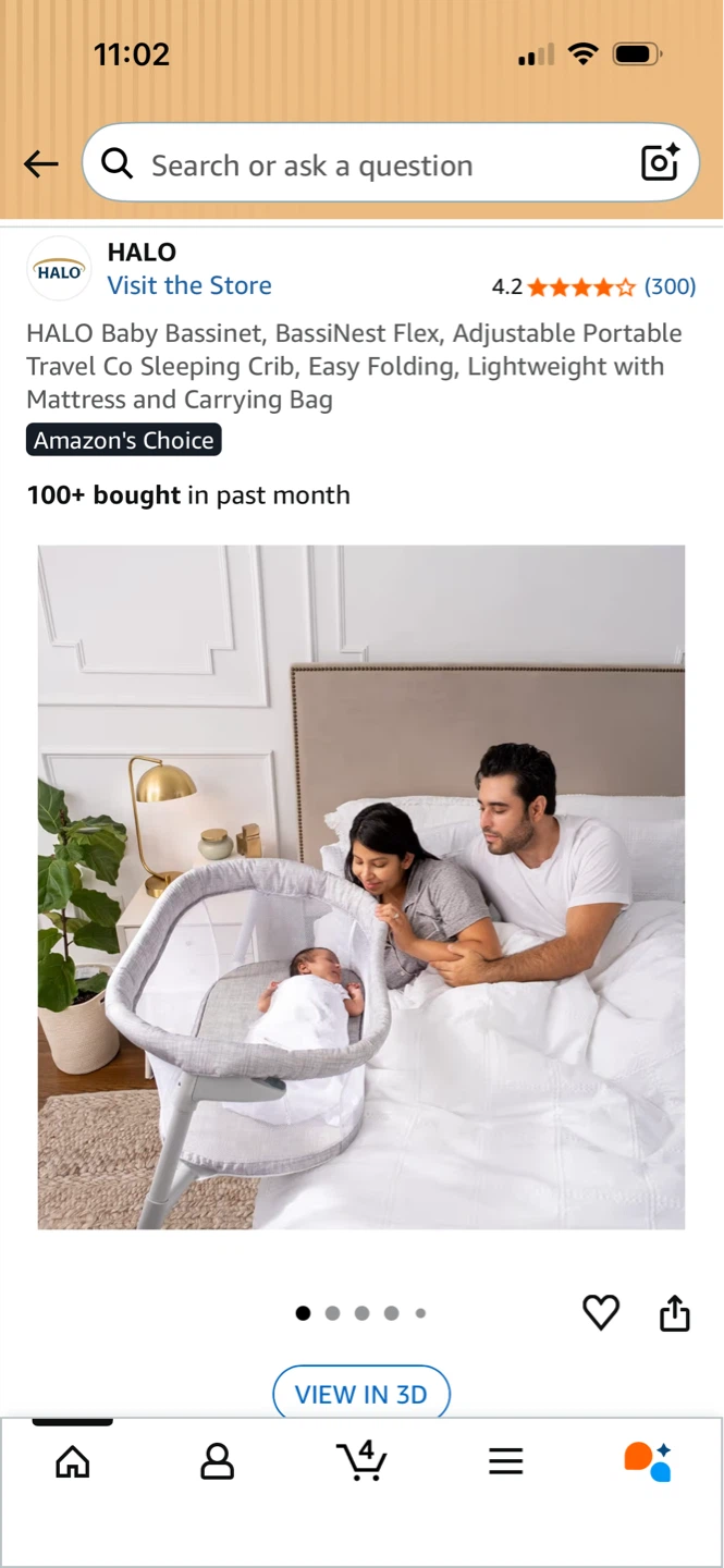 HALO Bassinet, BassiNest Flex, Portable Co Sleeping Crib - photo 3