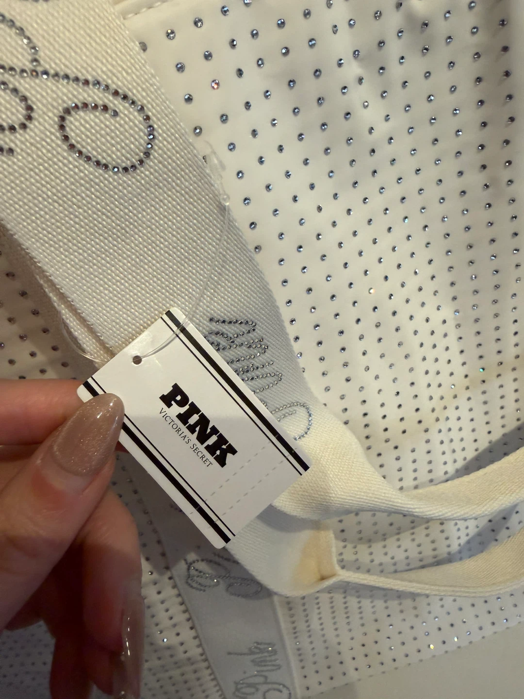 Victoria's Secret PINK Tote Bag - White Rhinestone - photo 4