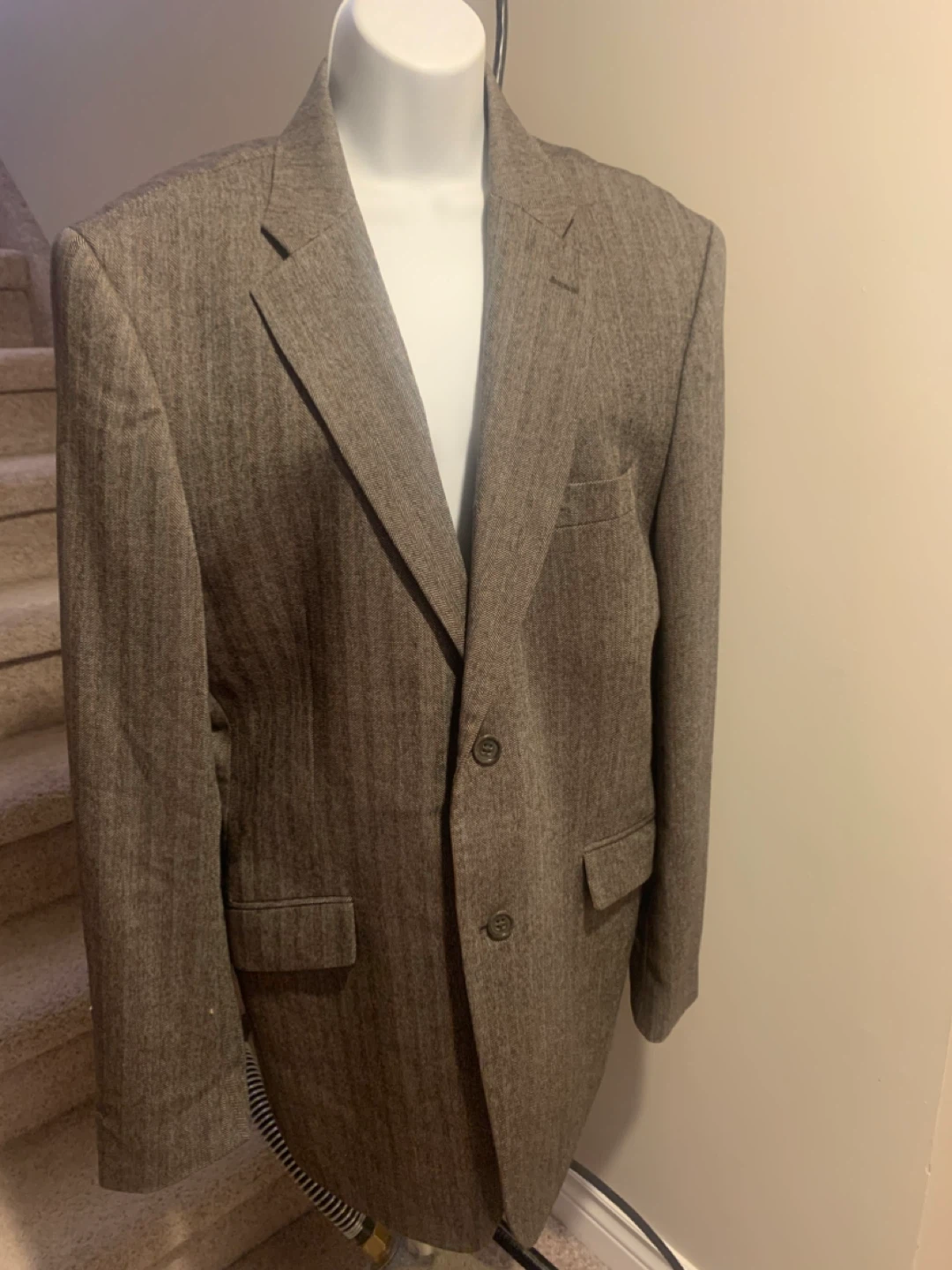 Banana Republic 44L Herringbone Blazer