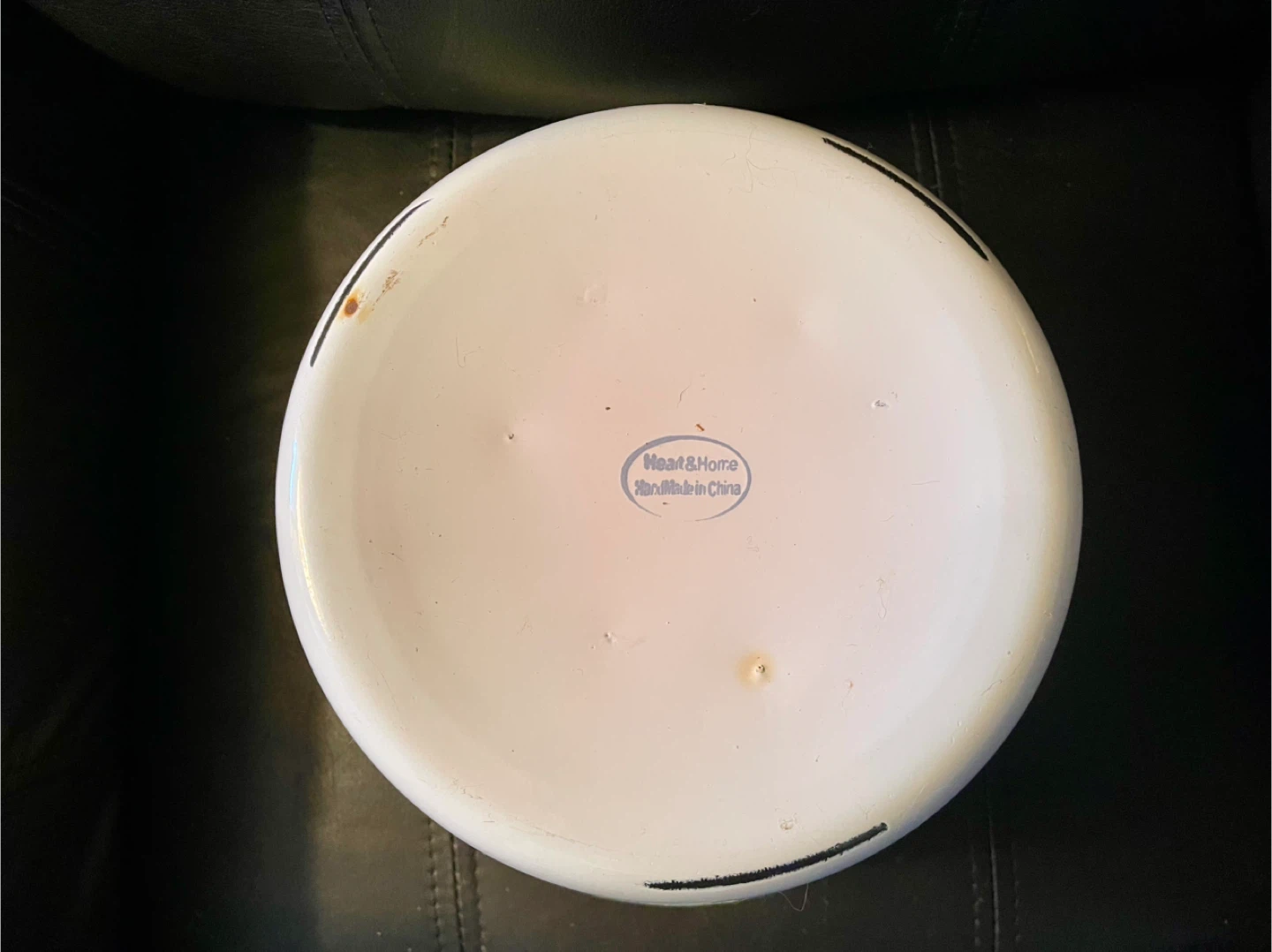 Heart & Home White Enamel Toiletries Bowl - photo 3