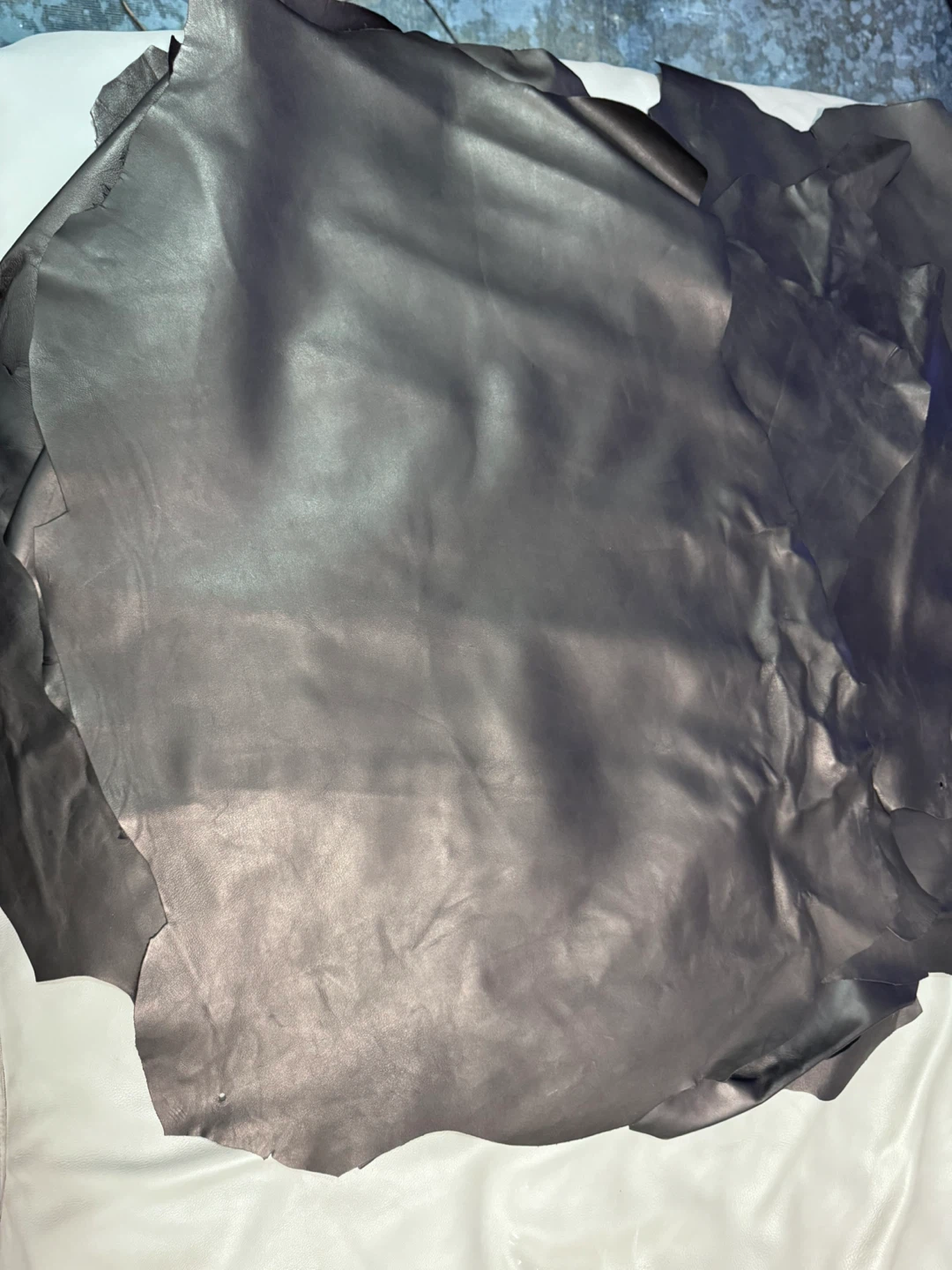 Black lambskin leather - lots available - photo 3