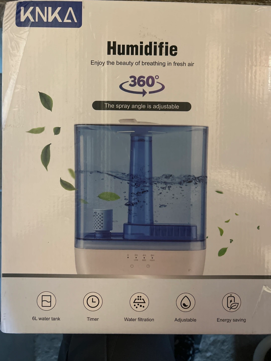 KNKA Humidifier ME-A60 - Blue, 6L